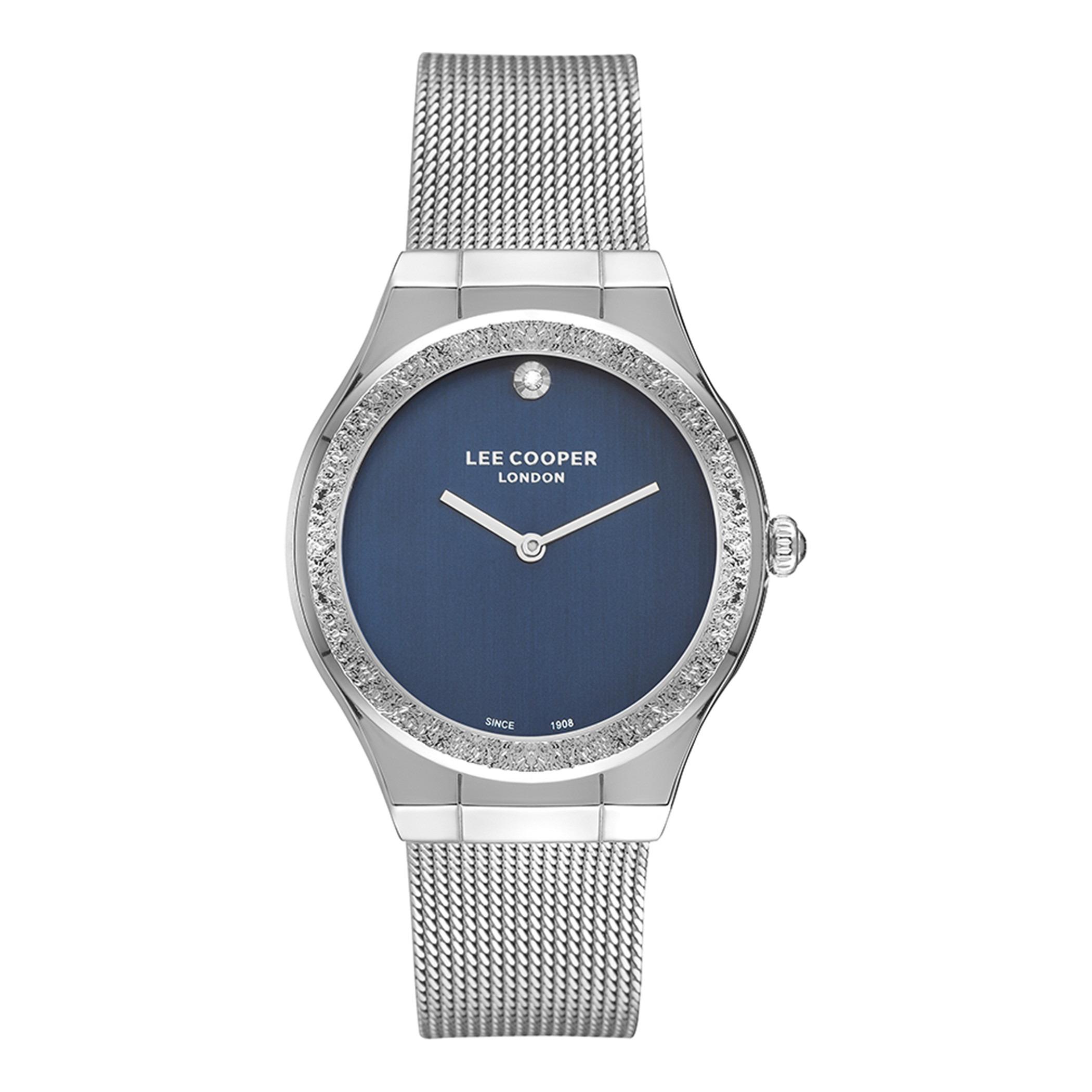  LC07407.390-ساعة أنالوج من لي كوبر بمينا أزرق غامق للنساء -women-watchesandjewellery-watches-image-1
