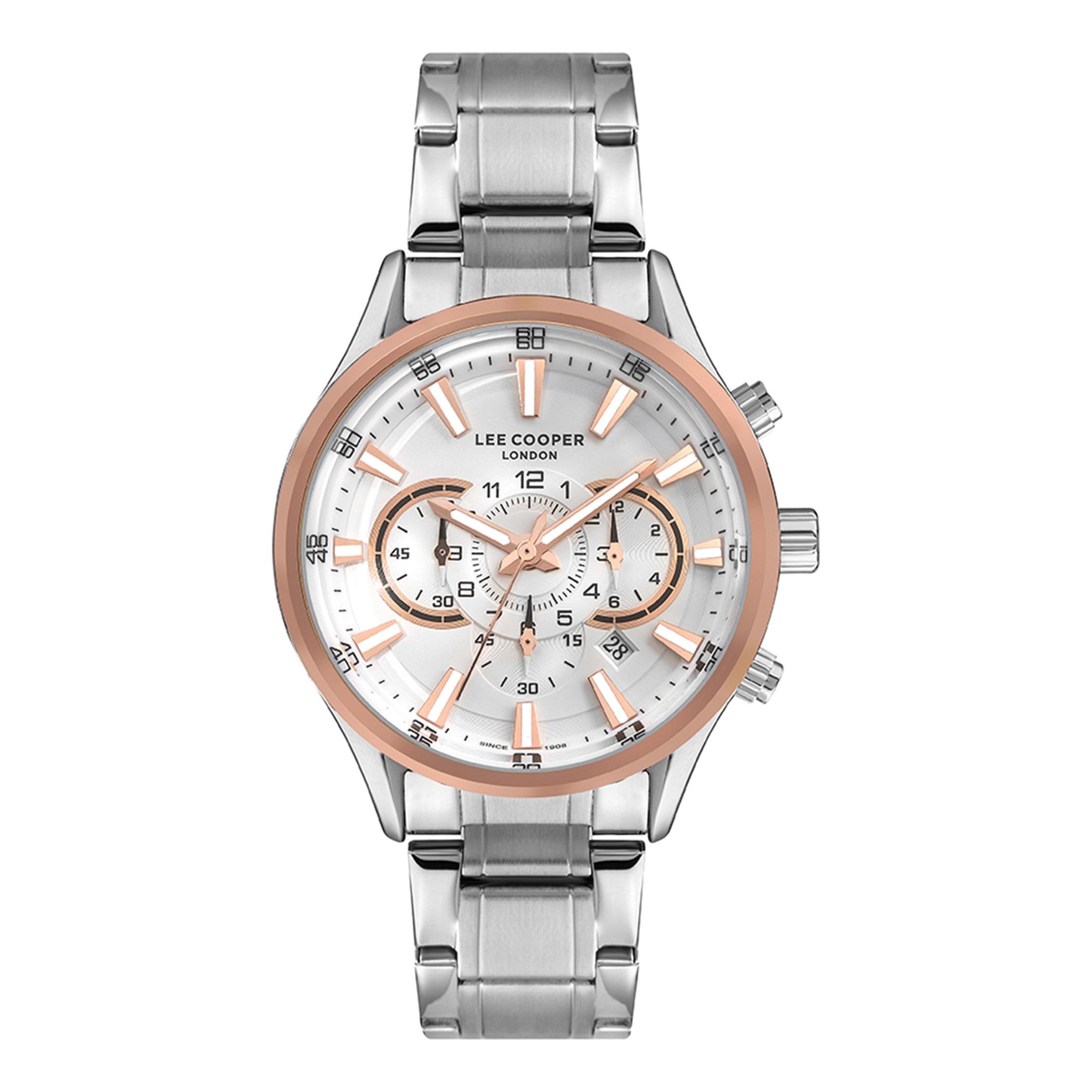  LC07417.530-ساعة كرونوغراف من لي كوبر بمينا فضي للرجال -men-watchesandjewellery-watches-image-1