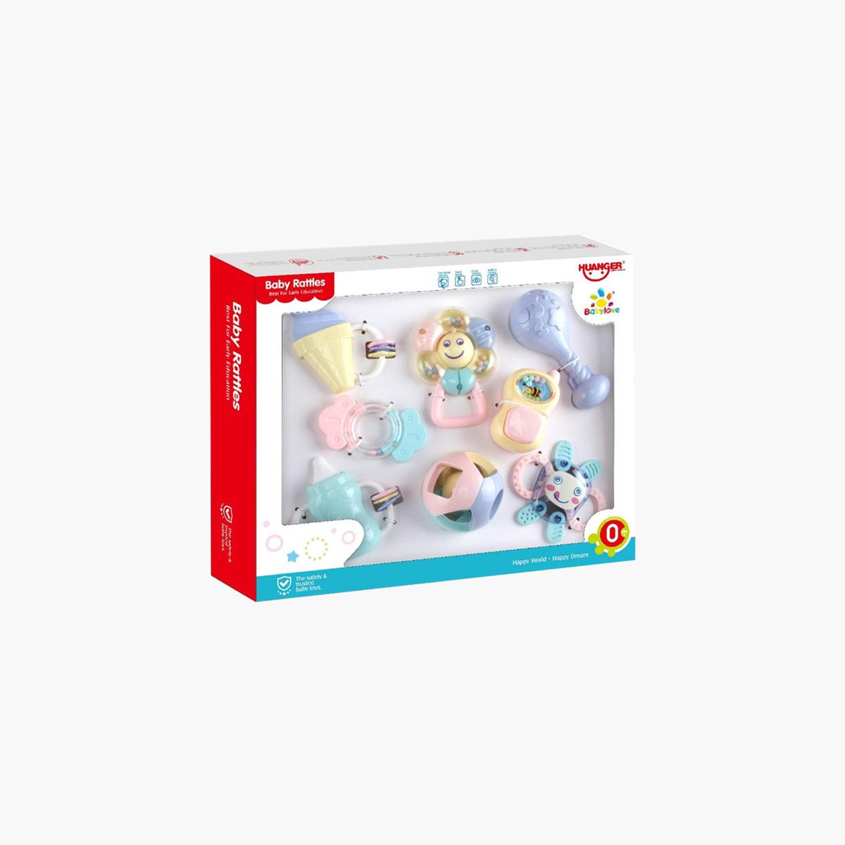 مجموعة أجراس من لاف بيبي - 8 قطع-toys-babyandtoddlertoys-rattlesandteethers-image-1