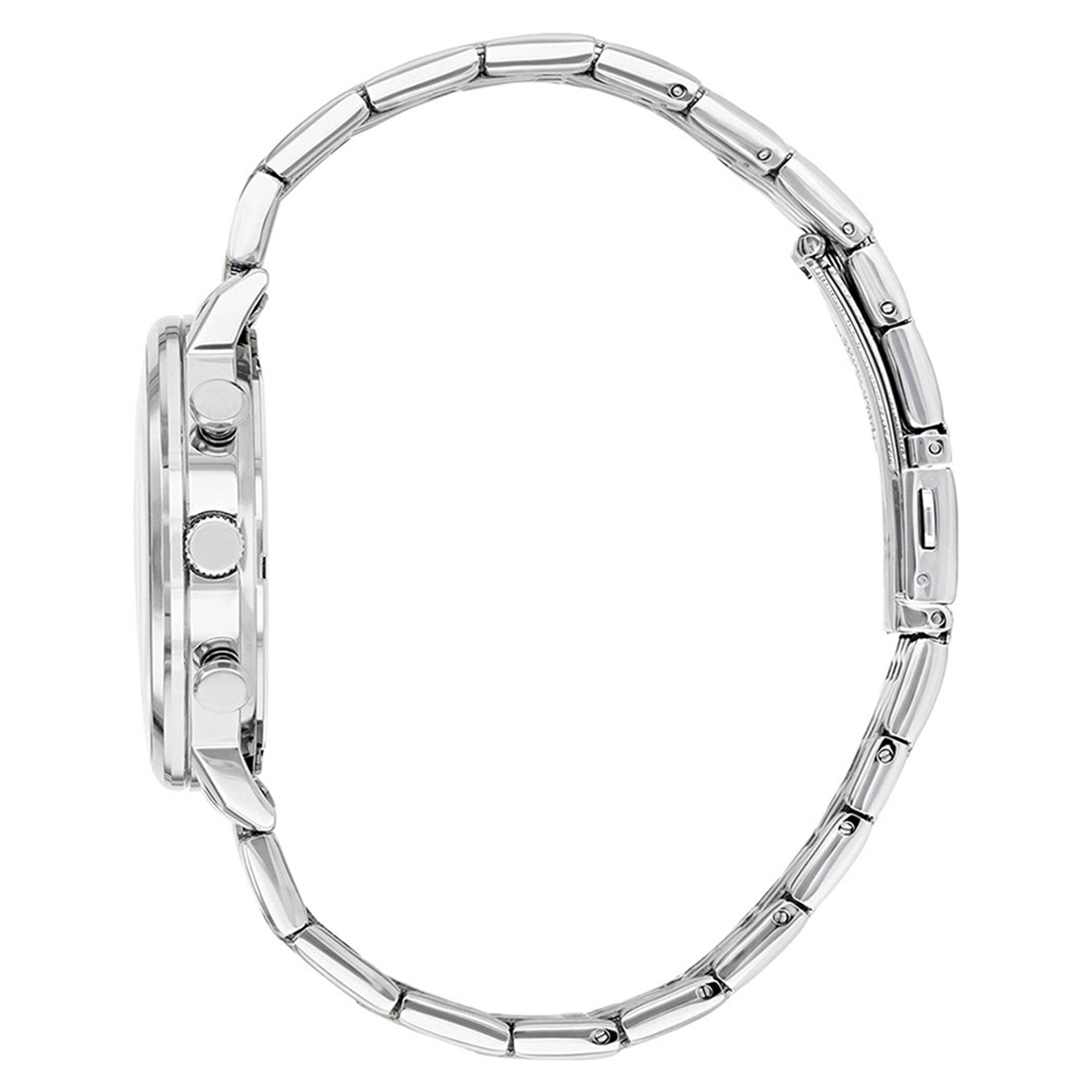  AN3614-54A-ساعة كرونوغراف من سيتيزن كوارتز للرجال بمينا فضي مع سوار فضي وذهبي -men-watchesandjewellery-watches-image-2