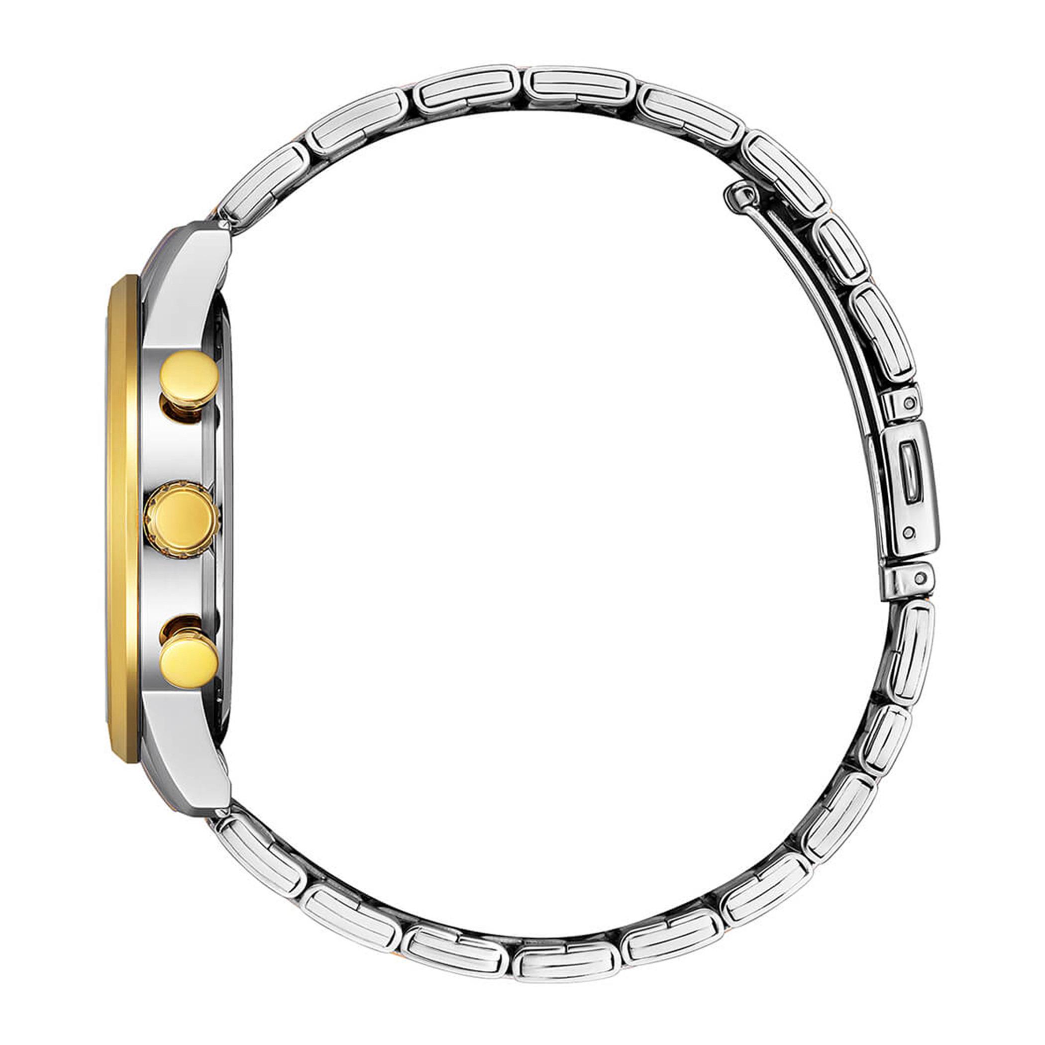  AN8059-56L-ساعة كرونوغراف من سيتيزن كوارتز للرجال بمينا ازرق مع سوار فضي وذهبي -men-watchesandjewellery-watches-image-2