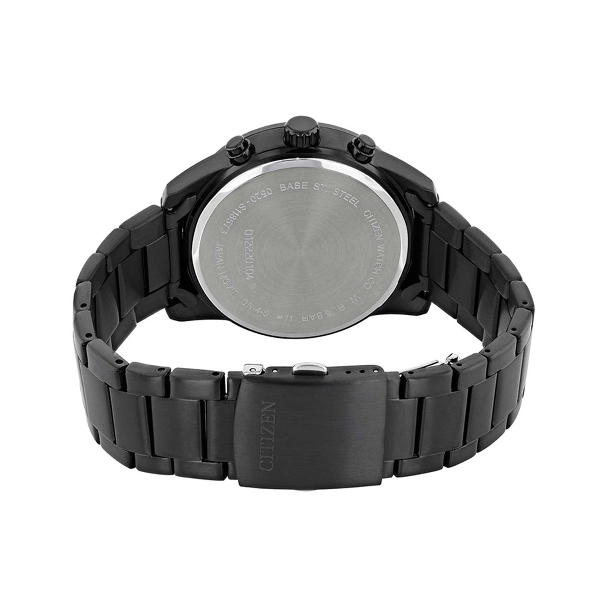 Citizen Quartz Men Red Dial Chronograph Watch with Black Strap - AN8167-53X-men-watchesandjewellery-watches-image-3