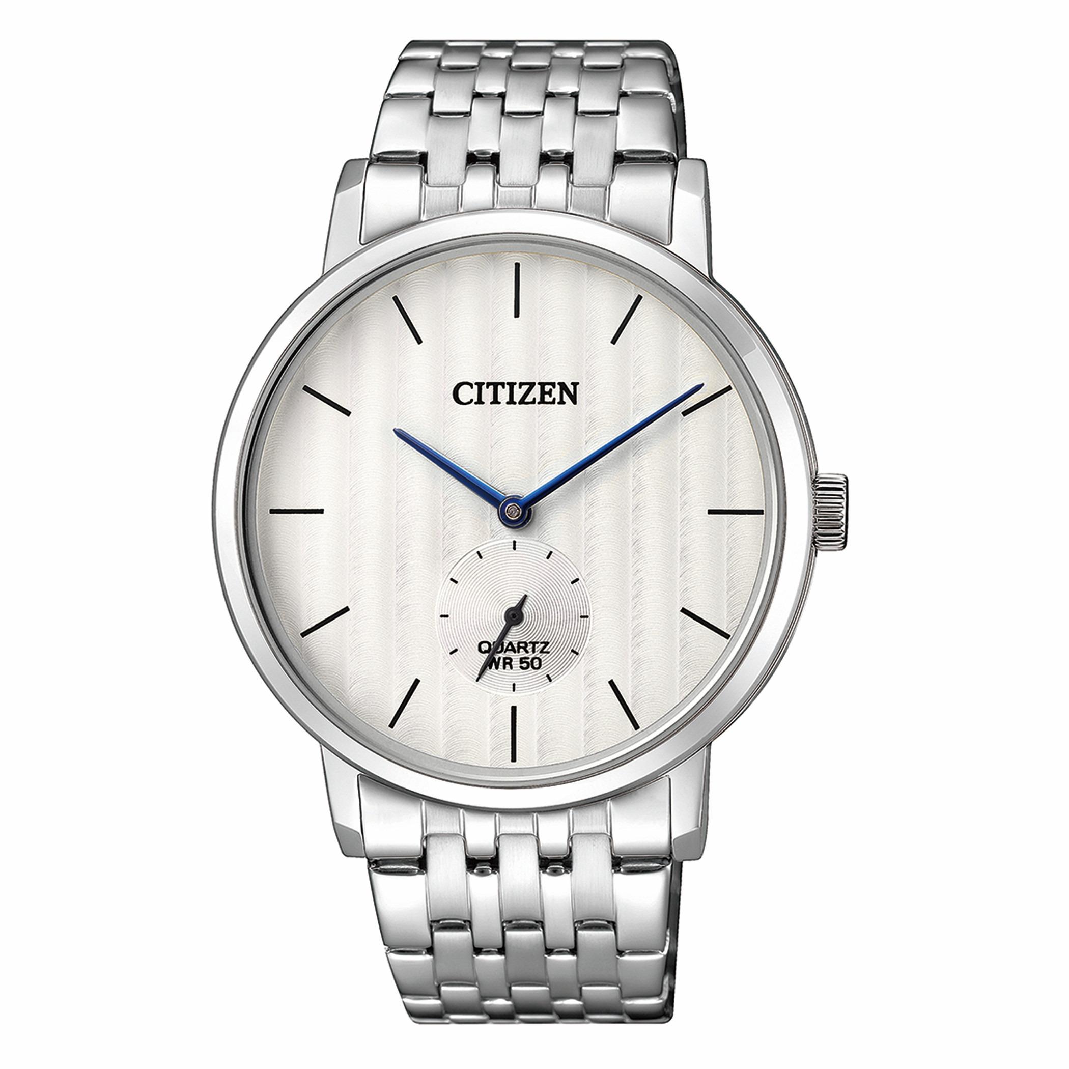  BE9170-56A-ساعة انالوج من سيتيزن كوارتز للرجال بمينا ابیض مع سوار فضي -men-watchesandjewellery-watches-image-1