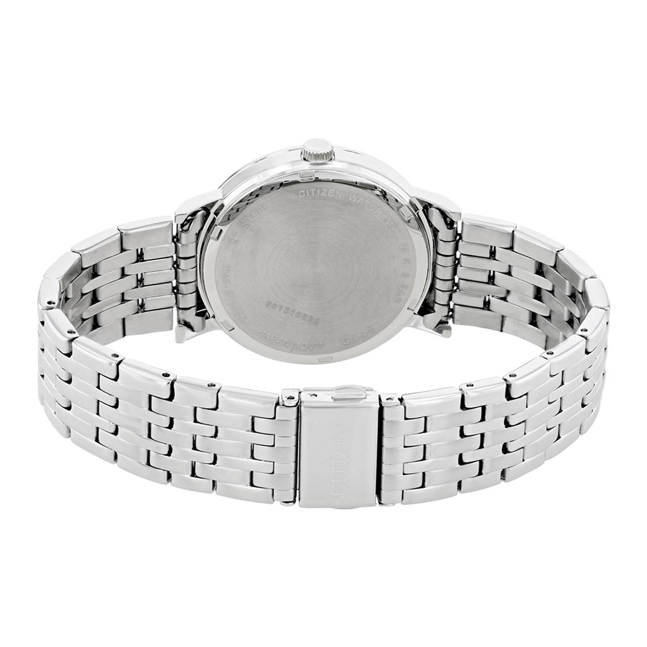  BE9170-56A-ساعة انالوج من سيتيزن كوارتز للرجال بمينا ابیض مع سوار فضي -men-watchesandjewellery-watches-image-3