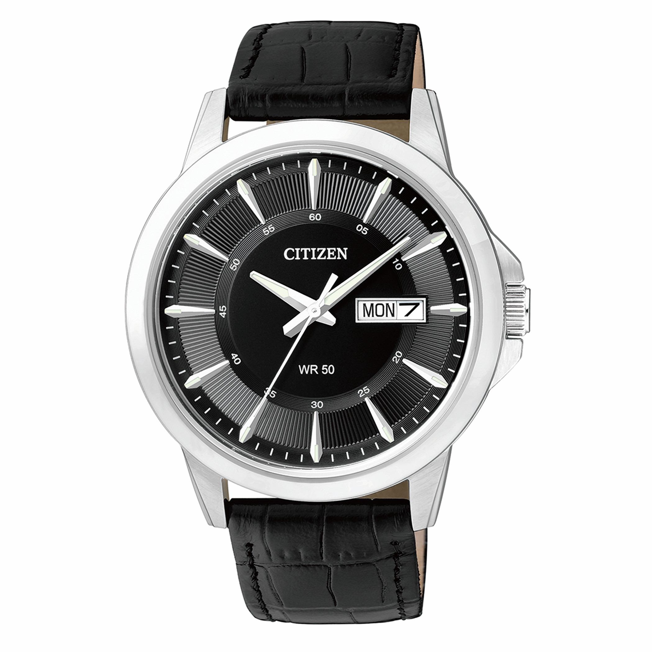  BF2011-01E-ساعة انالوج من سيتيزن كوارتز للرجال بمينا اسود مع سوار اسود -men-watchesandjewellery-watches-image-1