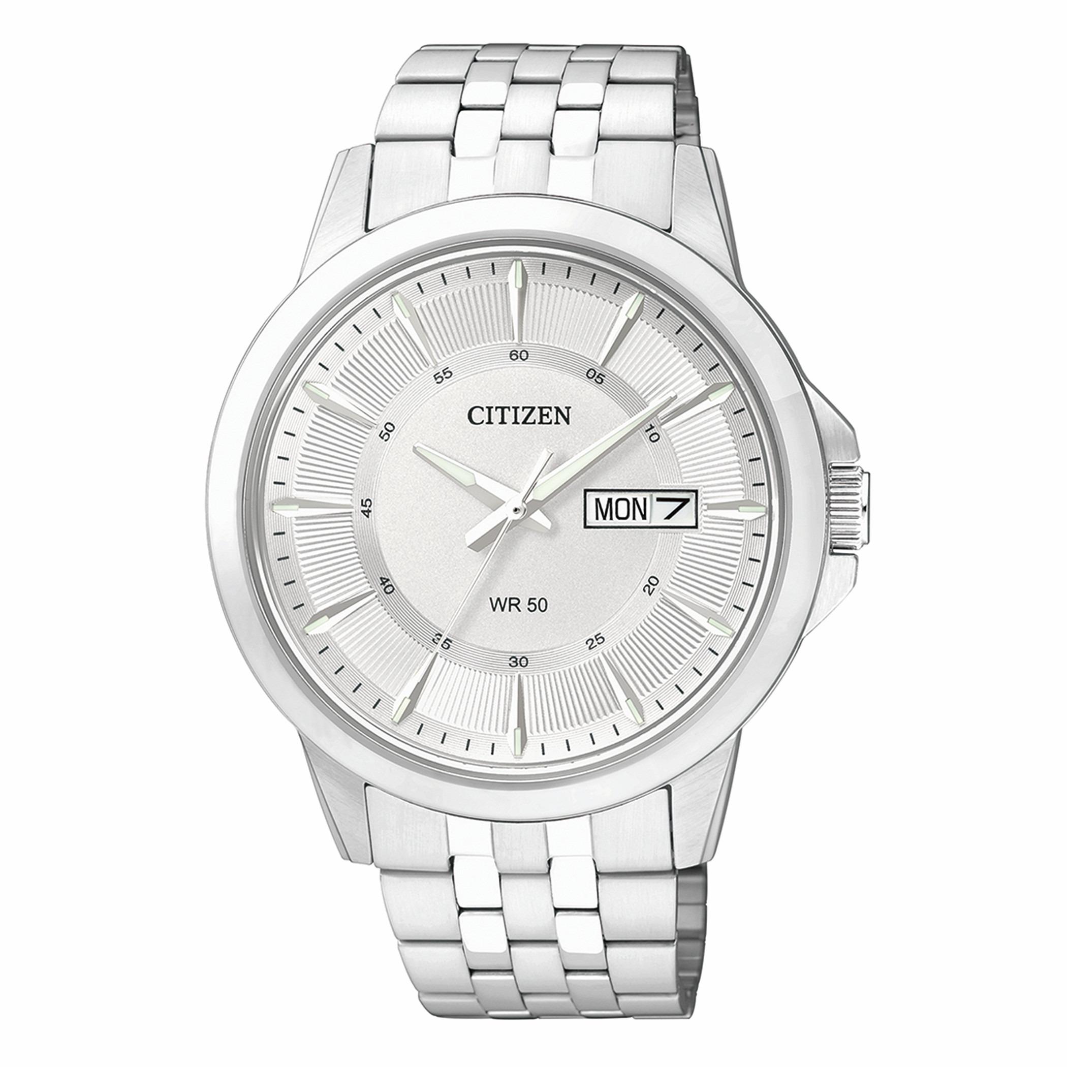  BF2011-51A-ساعة انالوج من سيتيزن كوارتز للرجال بمينا فضي مع سوار فضي -men-watchesandjewellery-watches-image-1