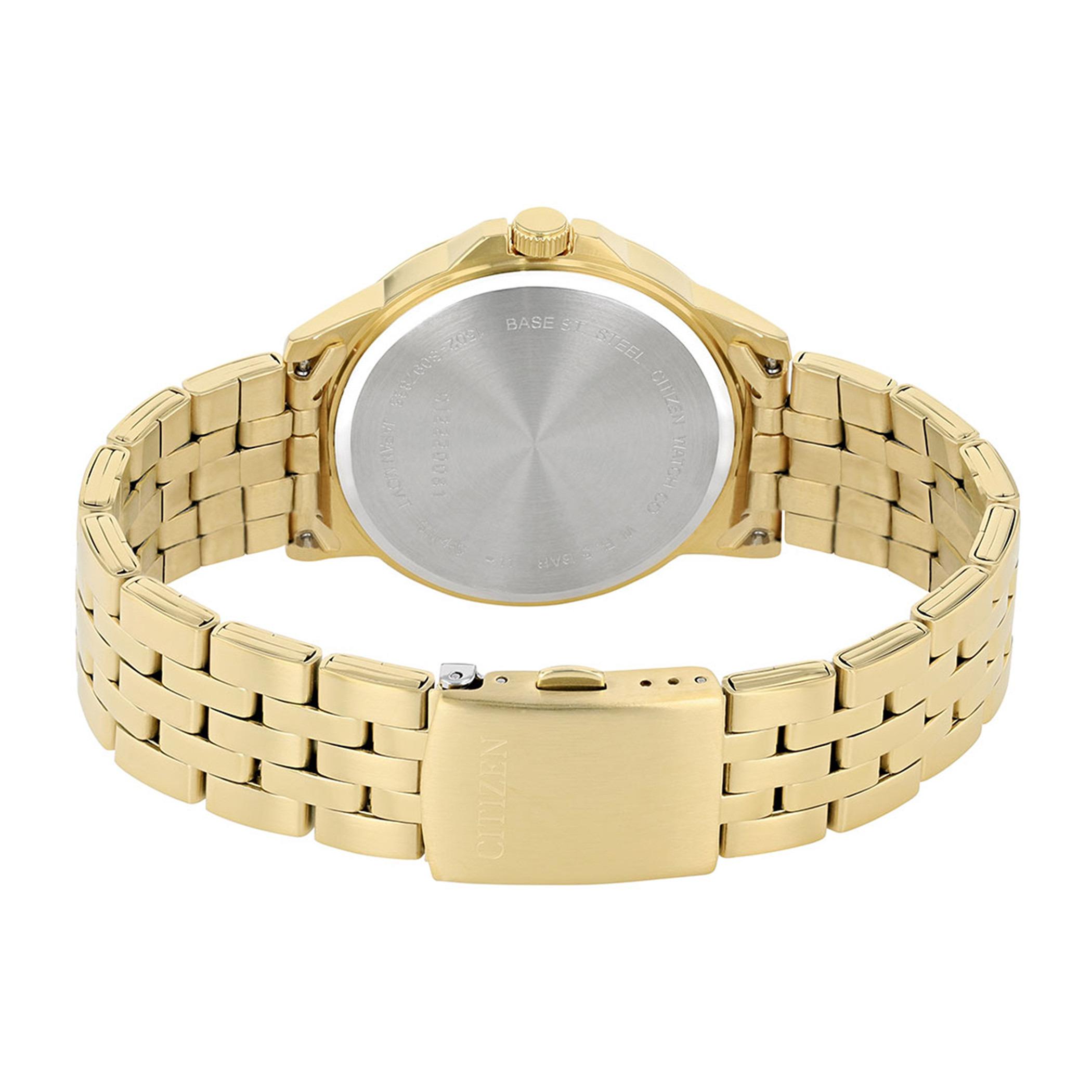 Citizen Quartz Men Gold Dial Analog Watch with Gold Strap - BF2013-56P-men-watchesandjewellery-watches-image-3