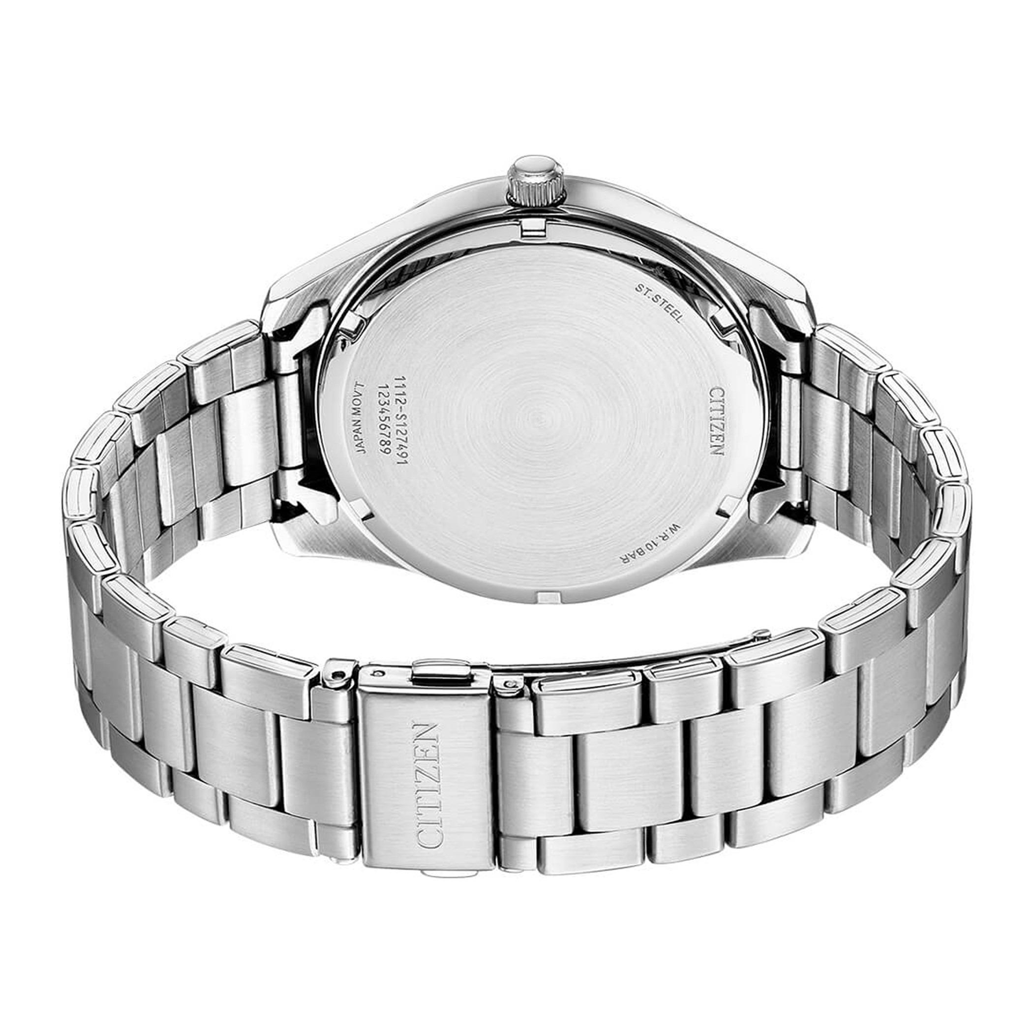  BI1031-51L-ساعة انالوج من سيتيزن كوارتز للرجال بمينا ابیض مع سوار فضي -men-watchesandjewellery-watches-image-3