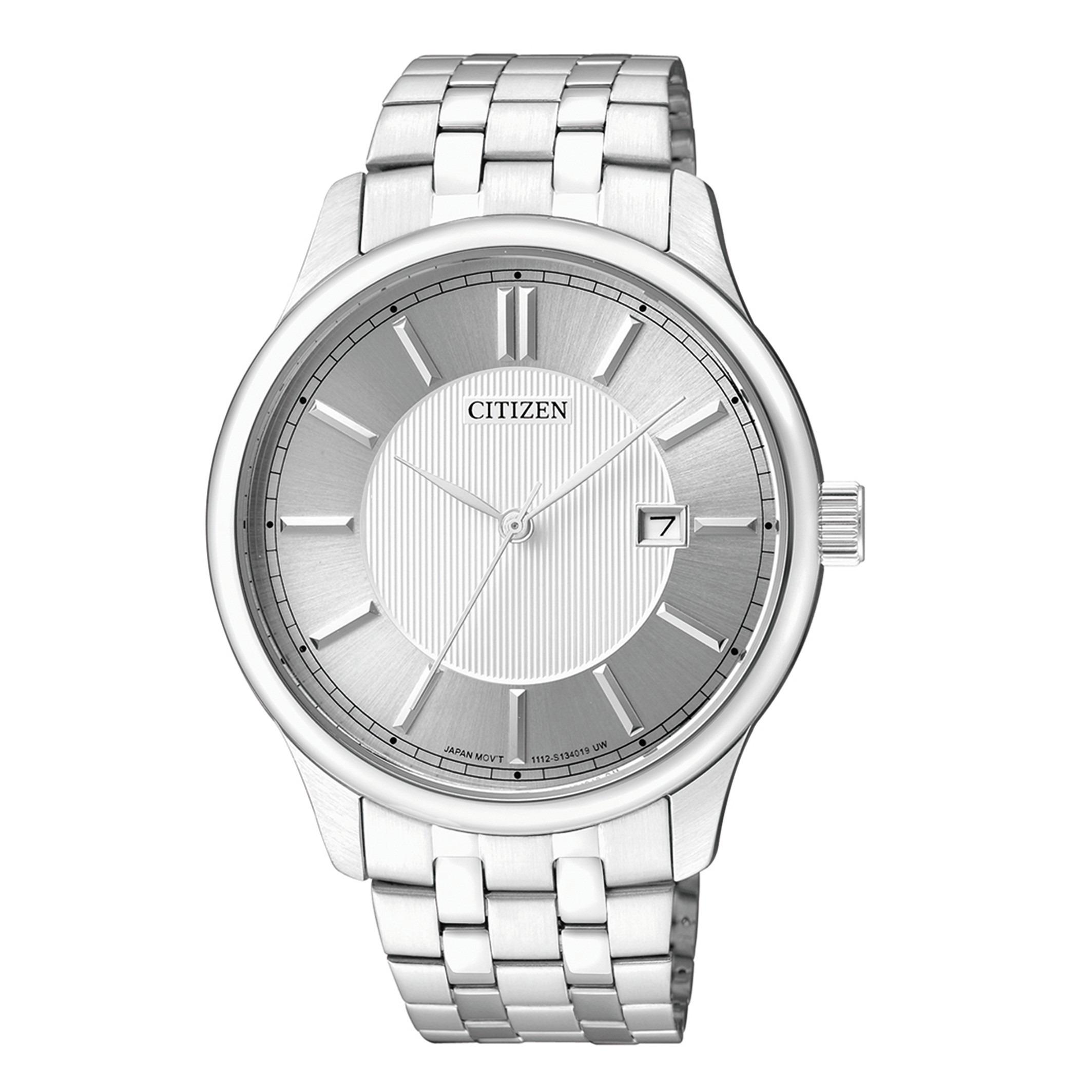Citizen Quartz Men Silver Dial Analog Watch with Silver Strap - BI1050-56A-men-watchesandjewellery-watches-image-1