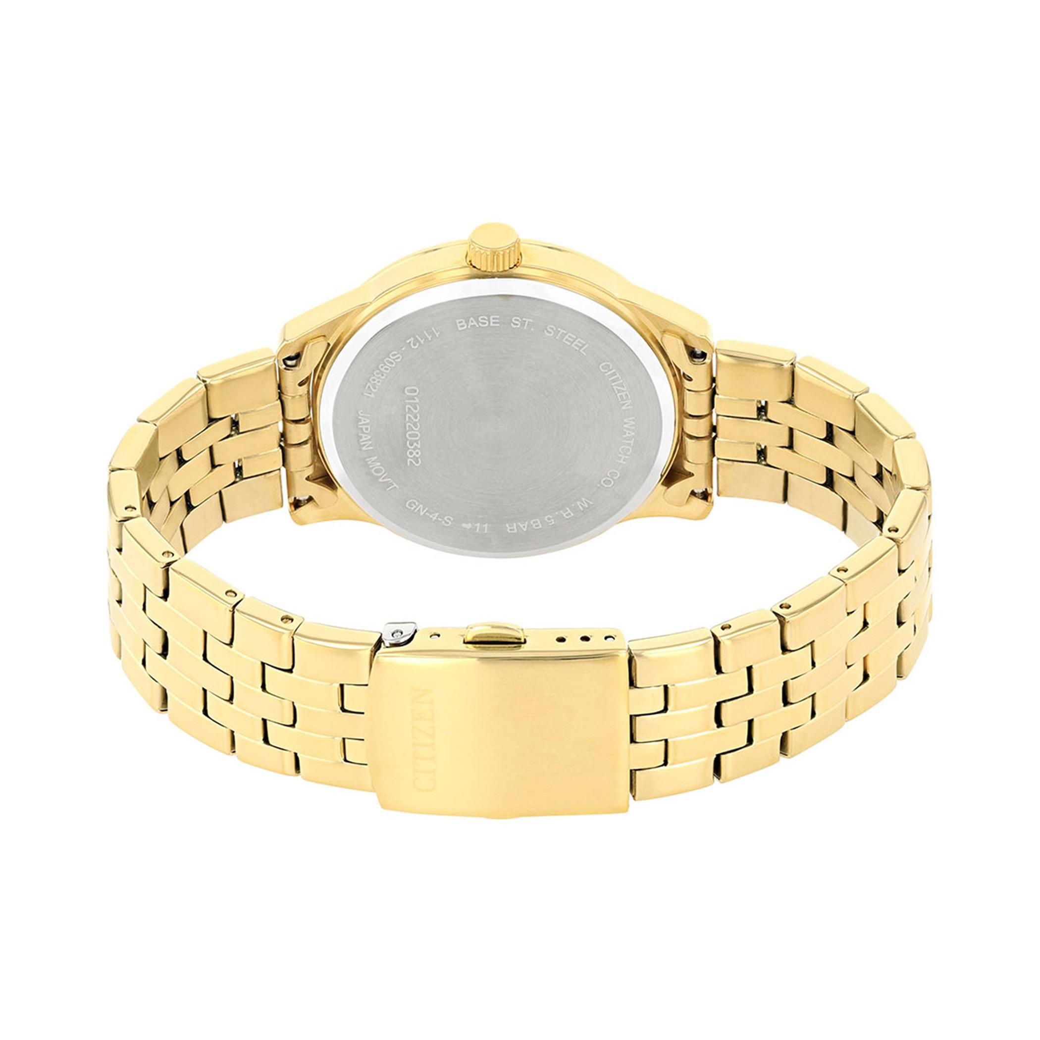  BI1052-85P-ساعة انالوج من سيتيزن كوارتز للرجال بمينا ذهبي مع سوار ذهبي -men-watchesandjewellery-watches-image-3