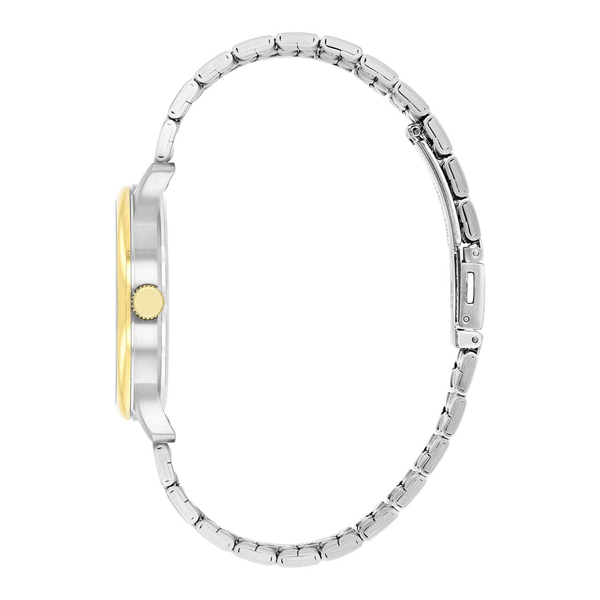  BI1054-55A-ساعة انالوج من سيتيزن كوارتز للرجال بمينا ابیض مع سوار فضي وذهبي -men-watchesandjewellery-watches-image-2