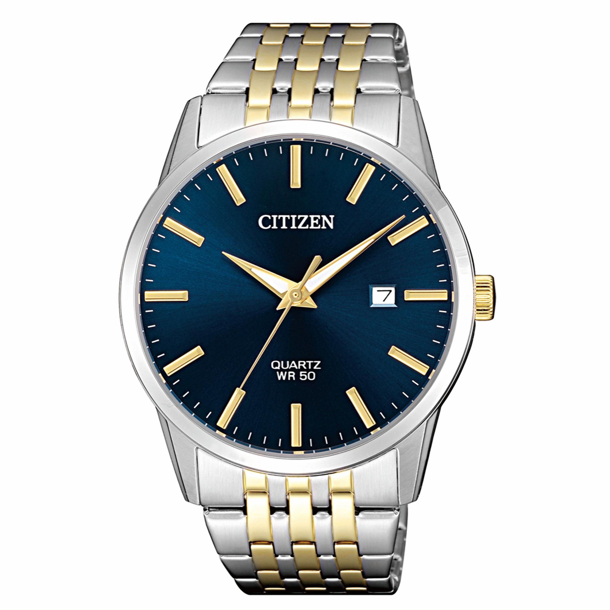  BI5006-81L-ساعة انالوج من سيتيزن كوارتز للرجال بمينا ابیض مع سوار فضي وذهبي -men-watchesandjewellery-watches-image-1