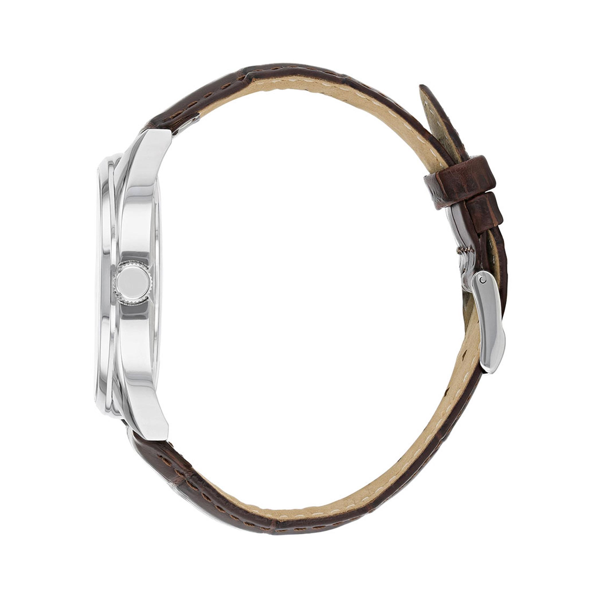 BI5090-09A-ساعة انالوج من سيتيزن كوارتز للرجال بمينا ابیض مع سوار بني -men-watchesandjewellery-watches-image-2