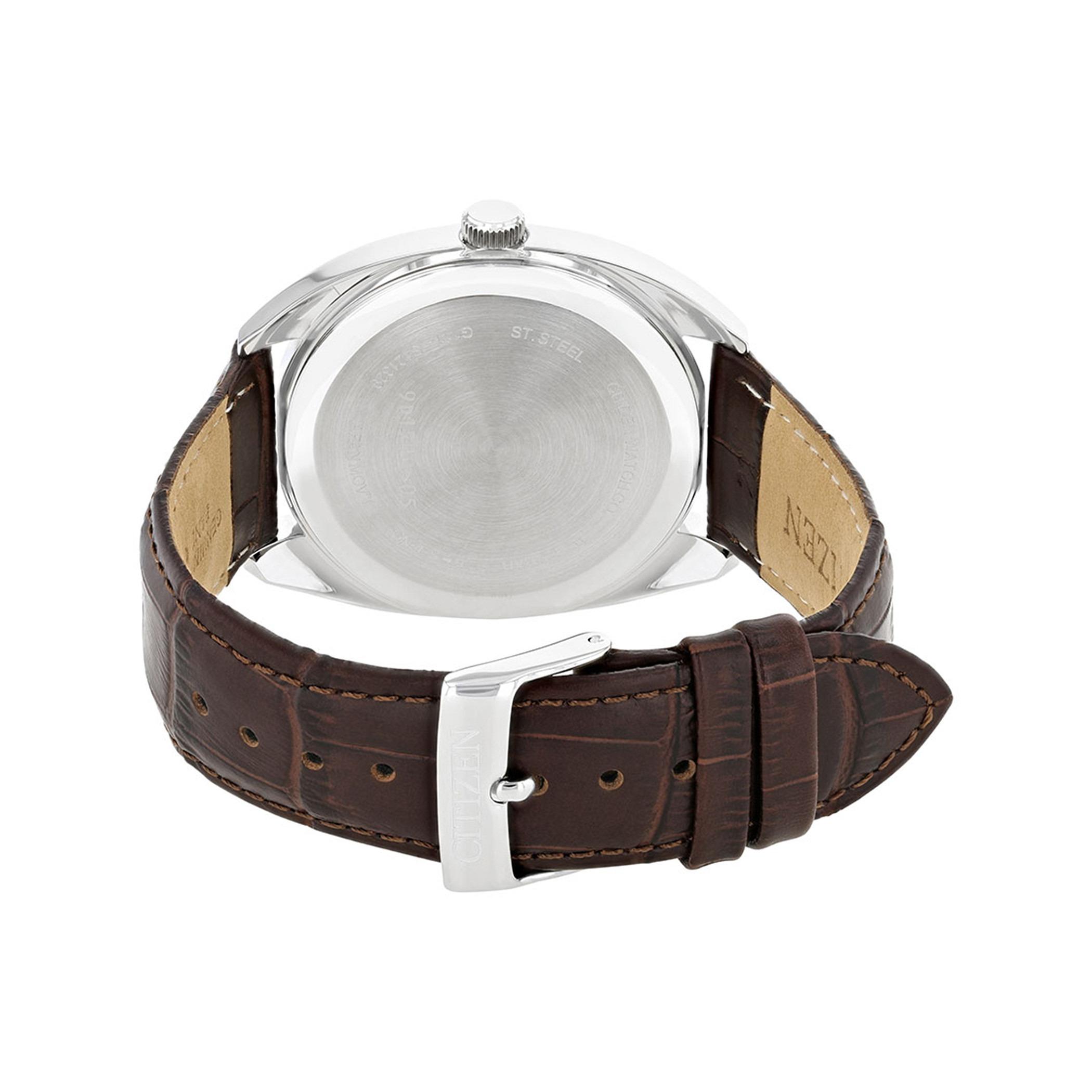 Citizen Quartz Men White Dial Analog Watch with Brown Strap - BI5090-09A-men-watchesandjewellery-watches-image-3