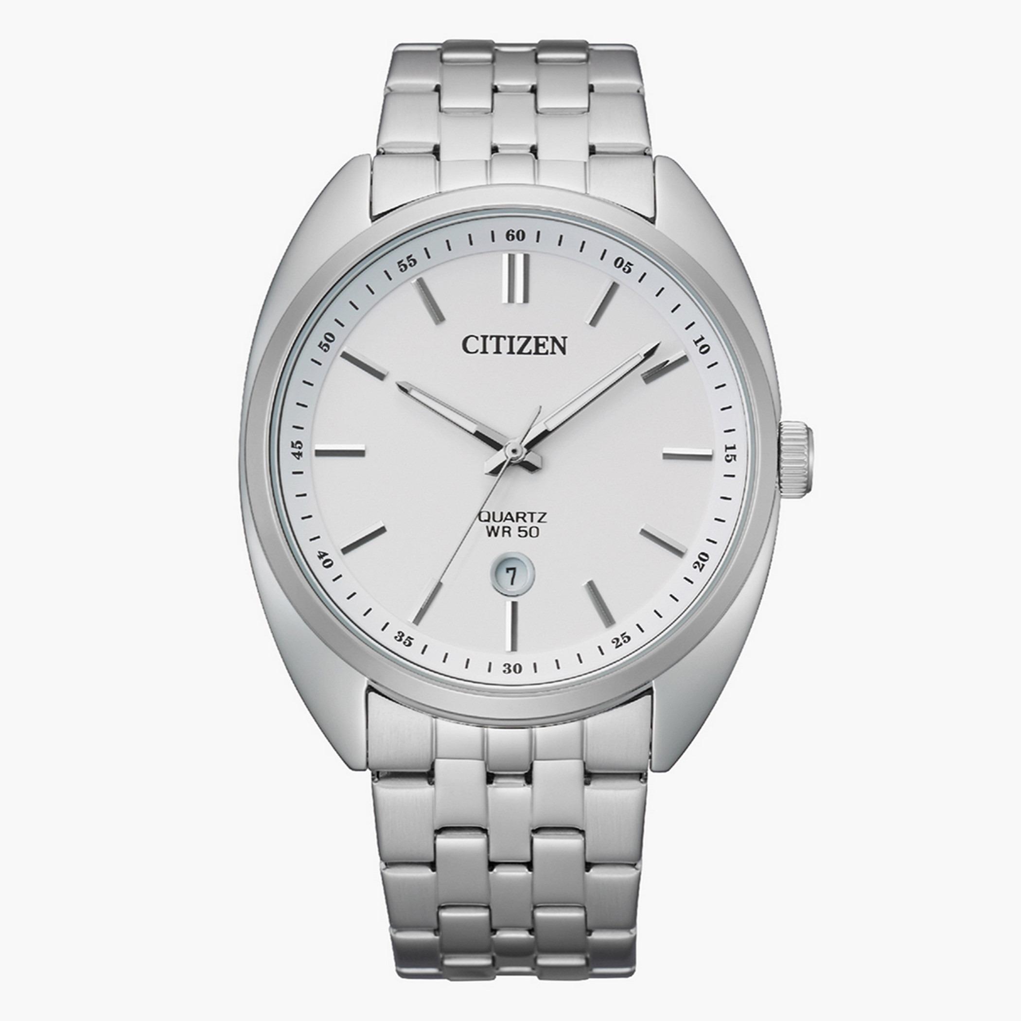 BI5090-50A-ساعة انالوج من سيتيزن كوارتز للرجال بمينا فضي مع سوار فضي -men-watchesandjewellery-watches-image-1