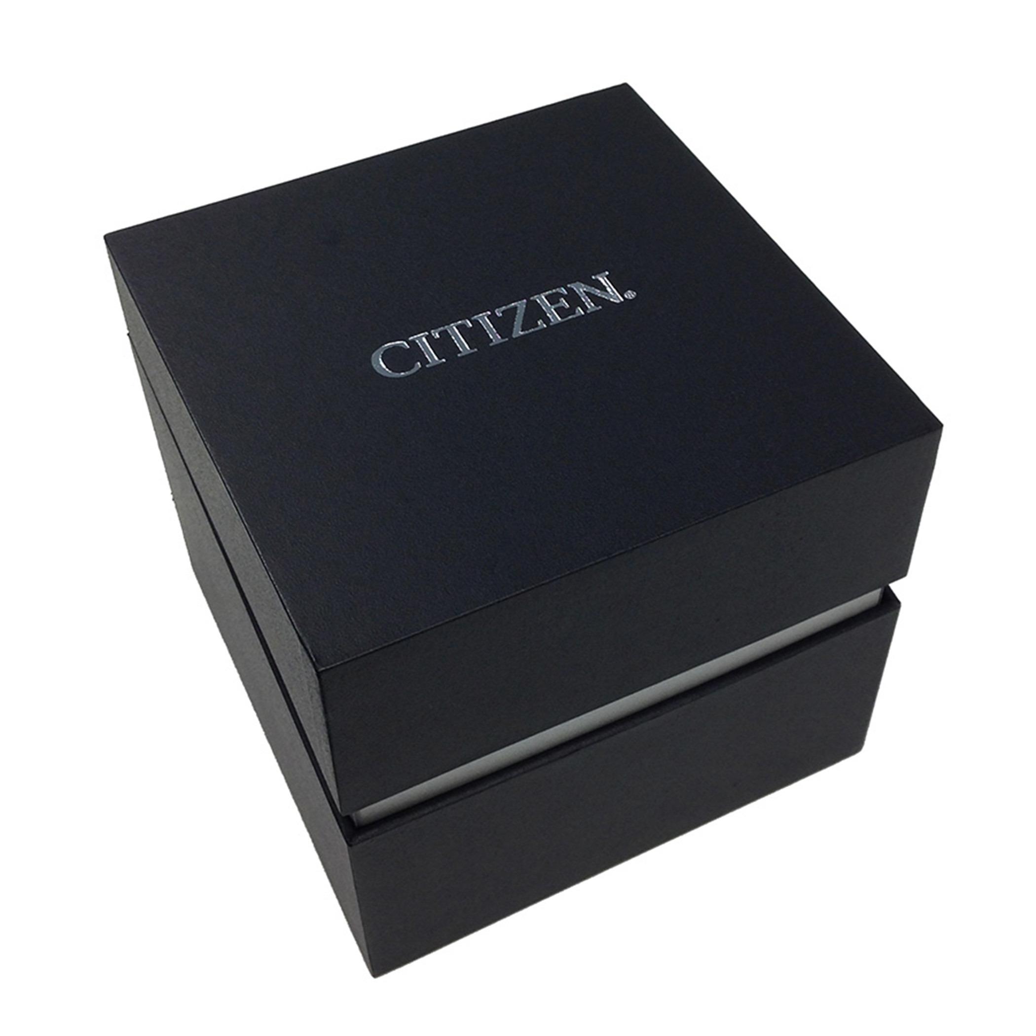 Citizen Quartz Men Blue Dial Analog Watch with Silver & Rose Gold Strap - BI5104-57L-men-watchesandjewellery-watches-image-4