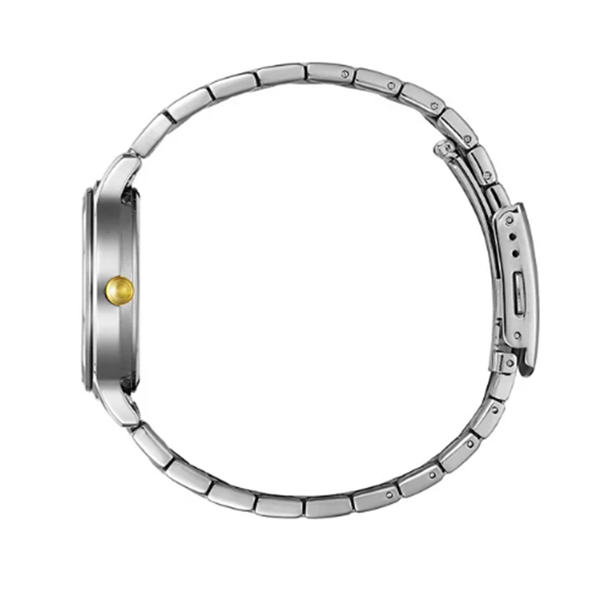  ED8184-51A-ساعة انالوج من سيتيزن كوارتز للنساء بمينا فضي مع سوار فضي وذهبي -women-watchesandjewellery-watches-image-2