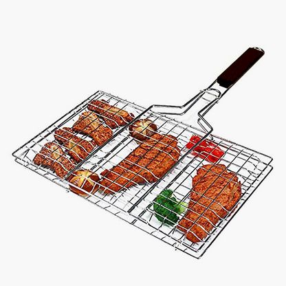 Feast Barbeque Grill Rack with Wooden Handle - 2x60x45.5 cms