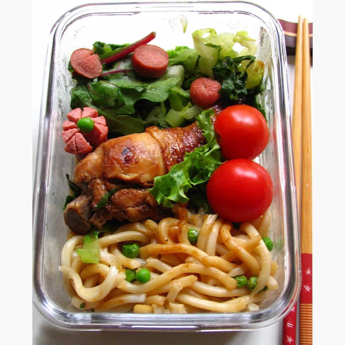Feast Glass Rectangular Food Storage Container - 350 ml-hbxhomeware-kitchenware-containersandjars-image-3