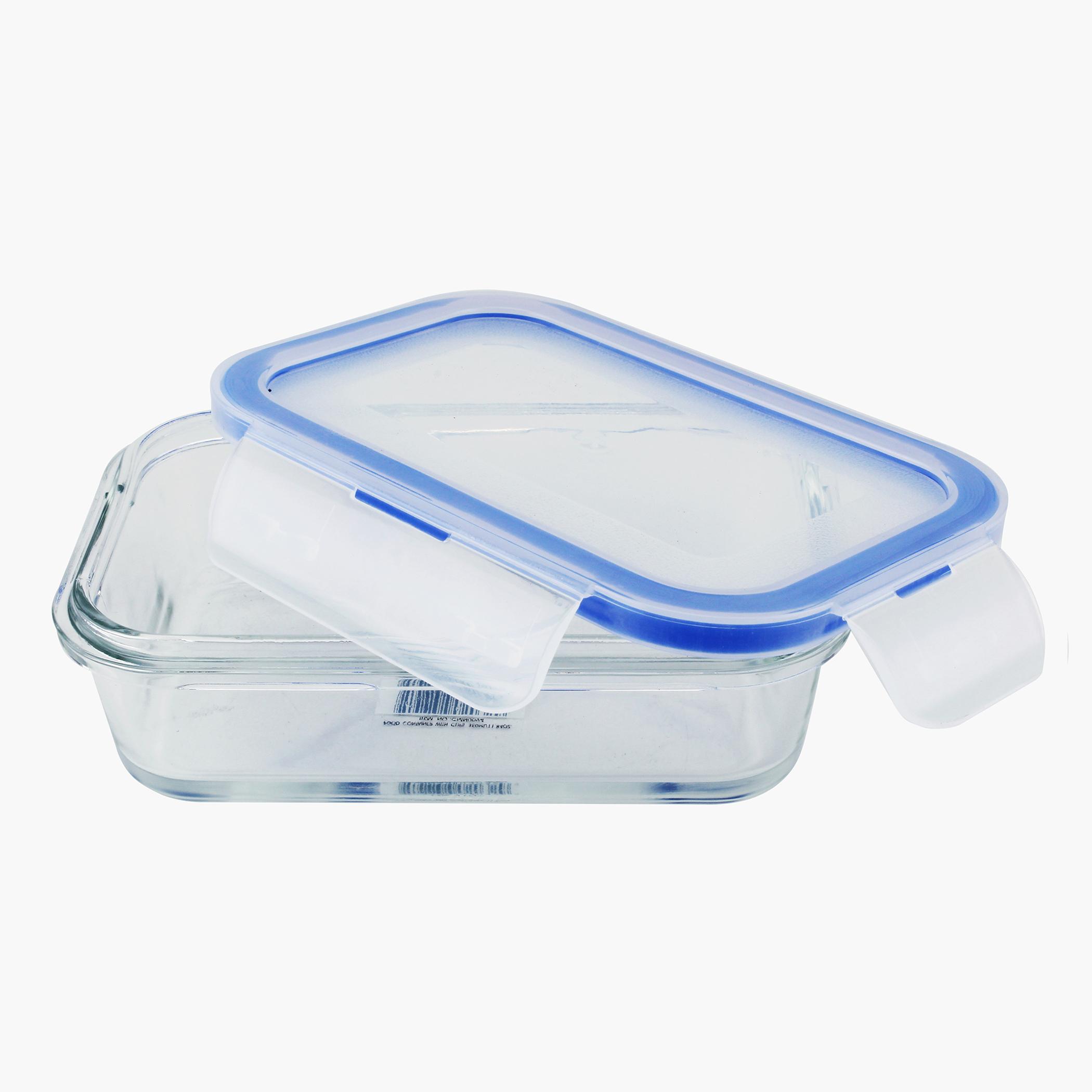 Feast Glass Rectangular Food Storage Container - 350 ml-hbxhomeware-kitchenware-containersandjars-image-4