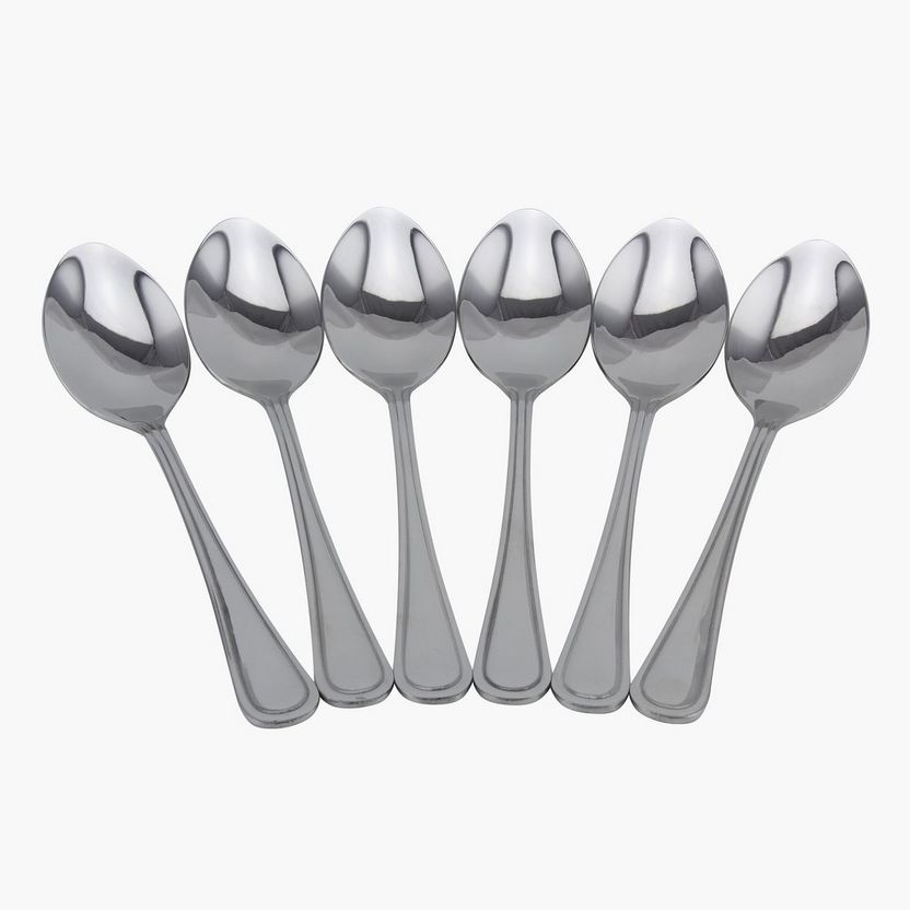 Feast Stainless Steel Tea Spoon - Set of 6-Cutlery-image-0