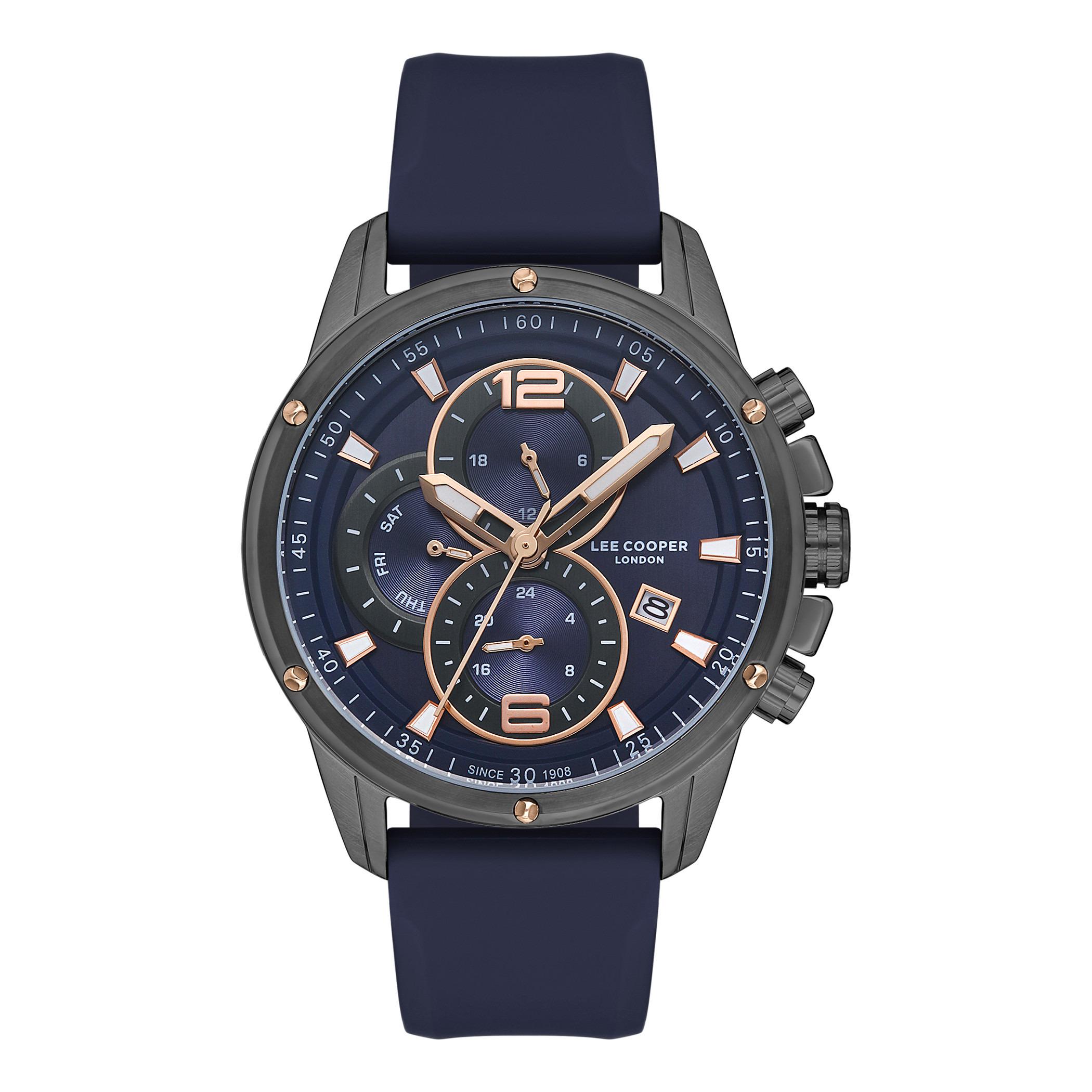Lee Cooper Men Dark Blue Dial Chronograph Watch - LC07423.099-men-watchesandjewellery-watches-image-1