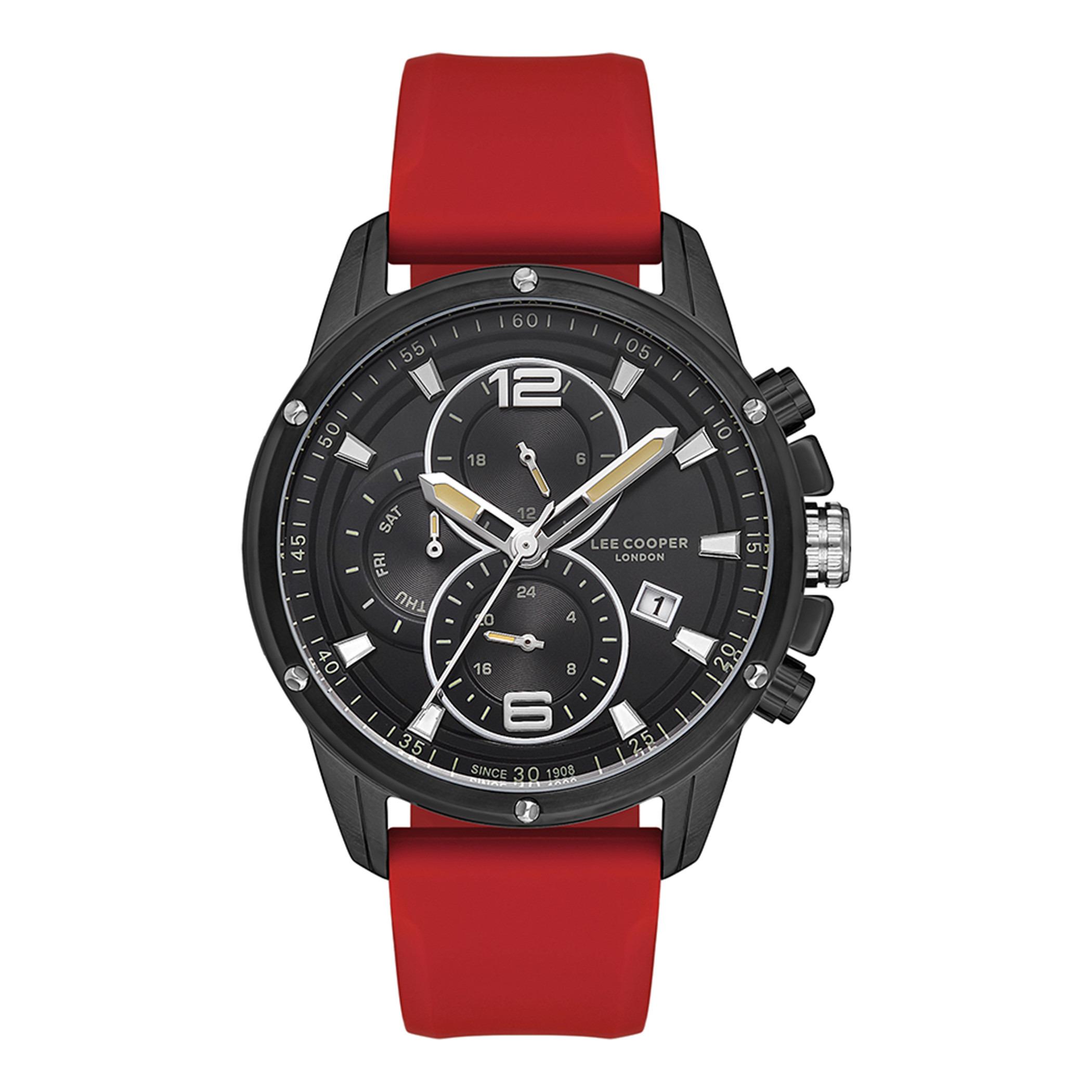  LC07423.658-ساعة كرونوغراف من لي كوبر بمينا أسود للرجال -men-watchesandjewellery-watches-image-1