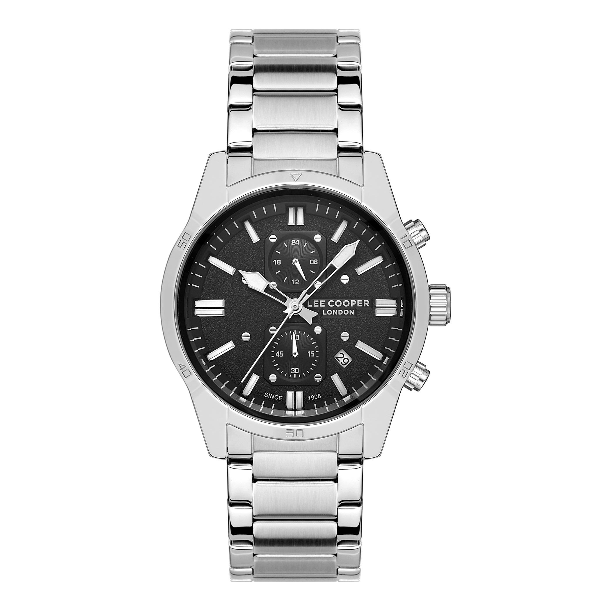  LC06760.350-NL-ساعة كرونوغراف من لي كوبر بمينا أسود للرجال -men-watchesandjewellery-watches-image-1