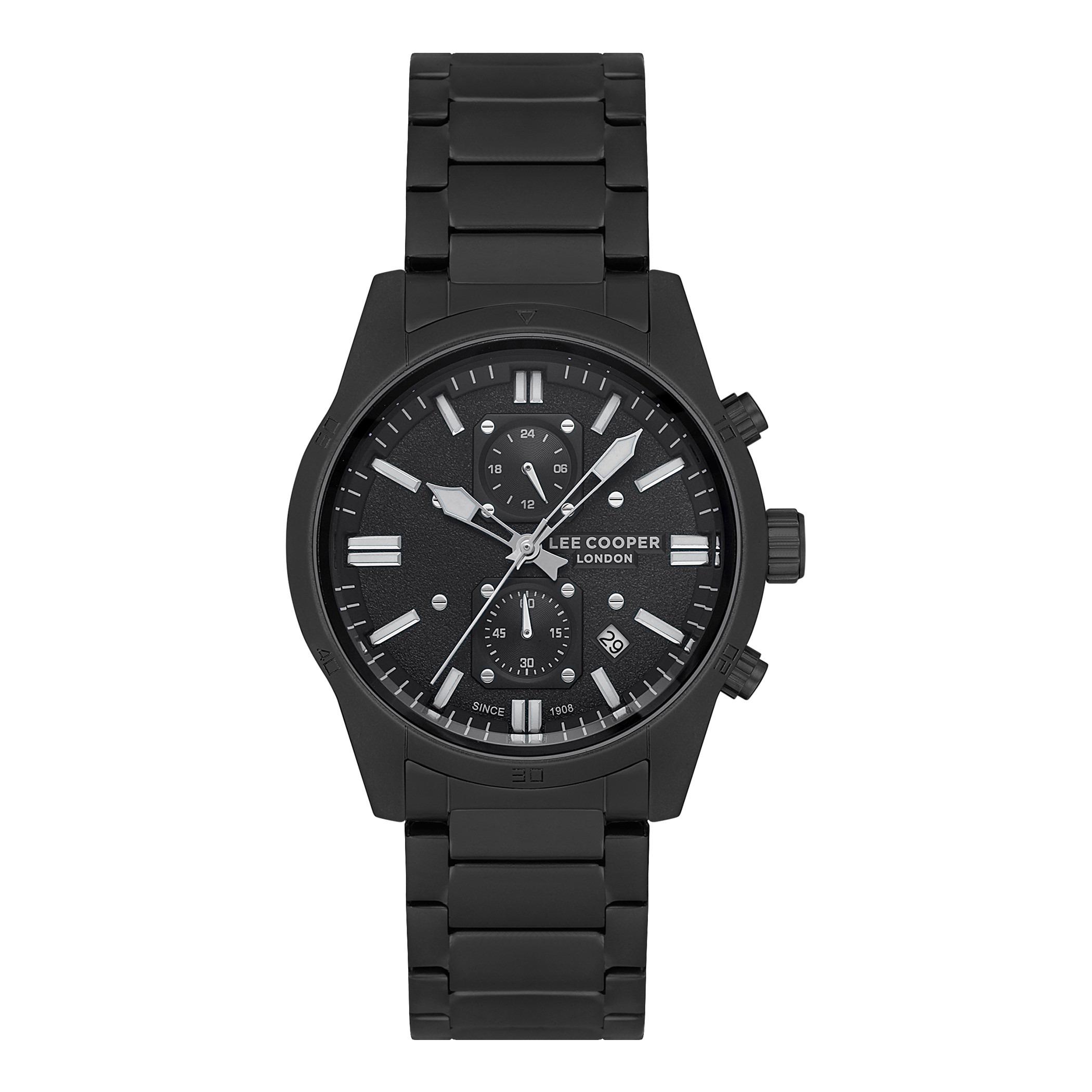  LC06760.650-NL-ساعة كرونوغراف من لي كوبر بمينا أسود للرجال -men-watchesandjewellery-watches-image-1