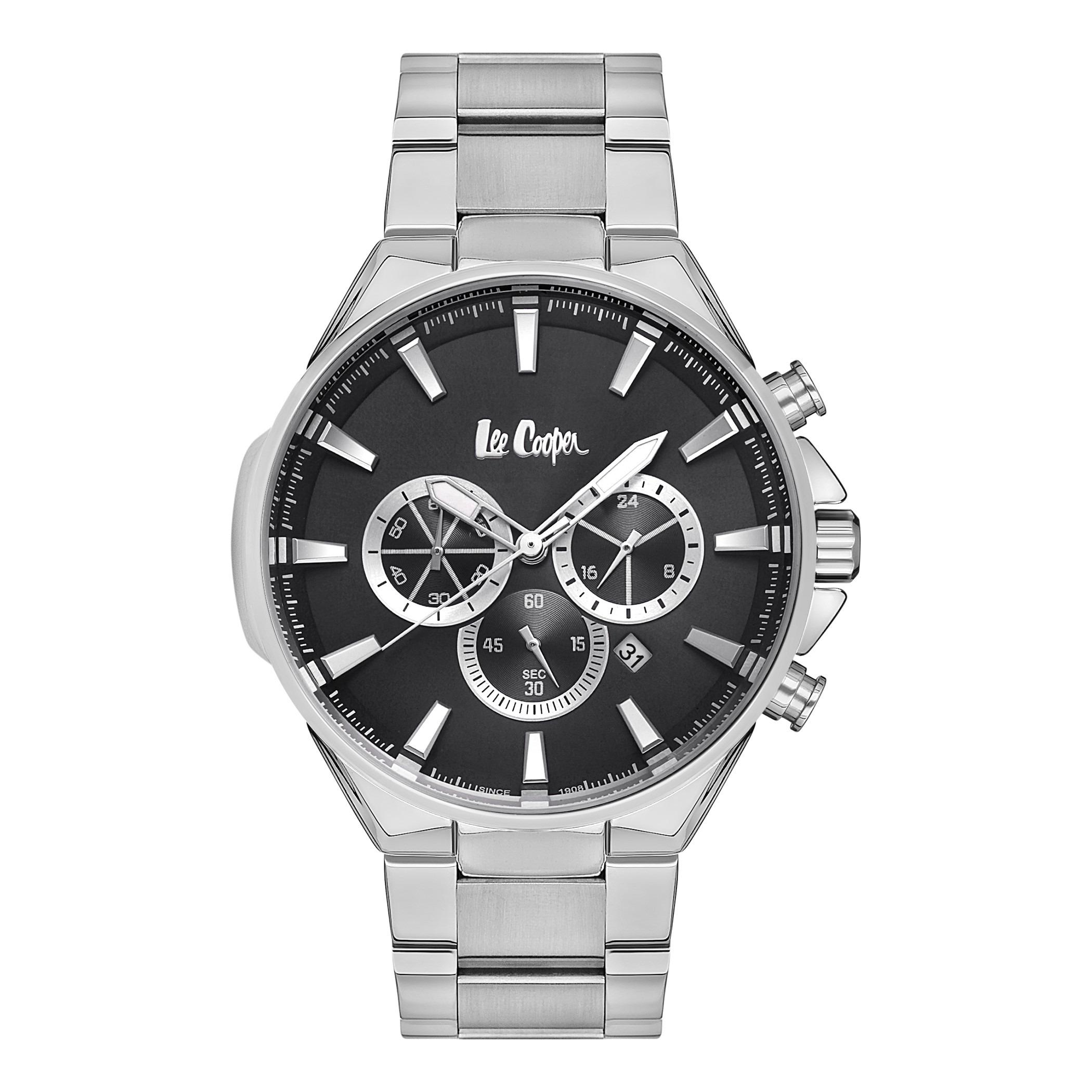  LC06850.350-ساعة كرونوغراف من لي كوبر بمينا أسود للرجال -men-watchesandjewellery-watches-image-1