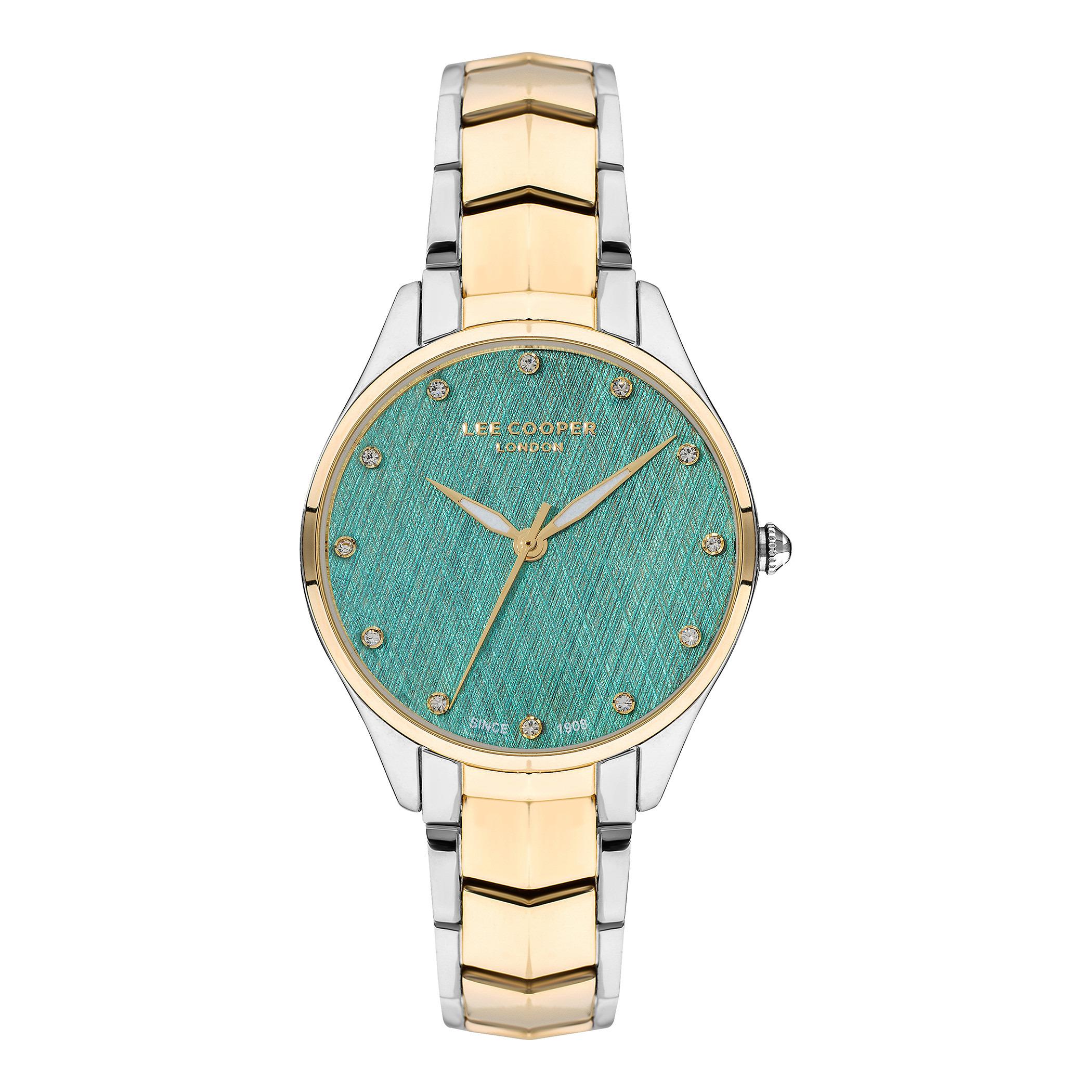  LC07393.270-ساعة أنالوج من لي كوبر بمينا اخضر للنساء -women-watchesandjewellery-watches-image-1