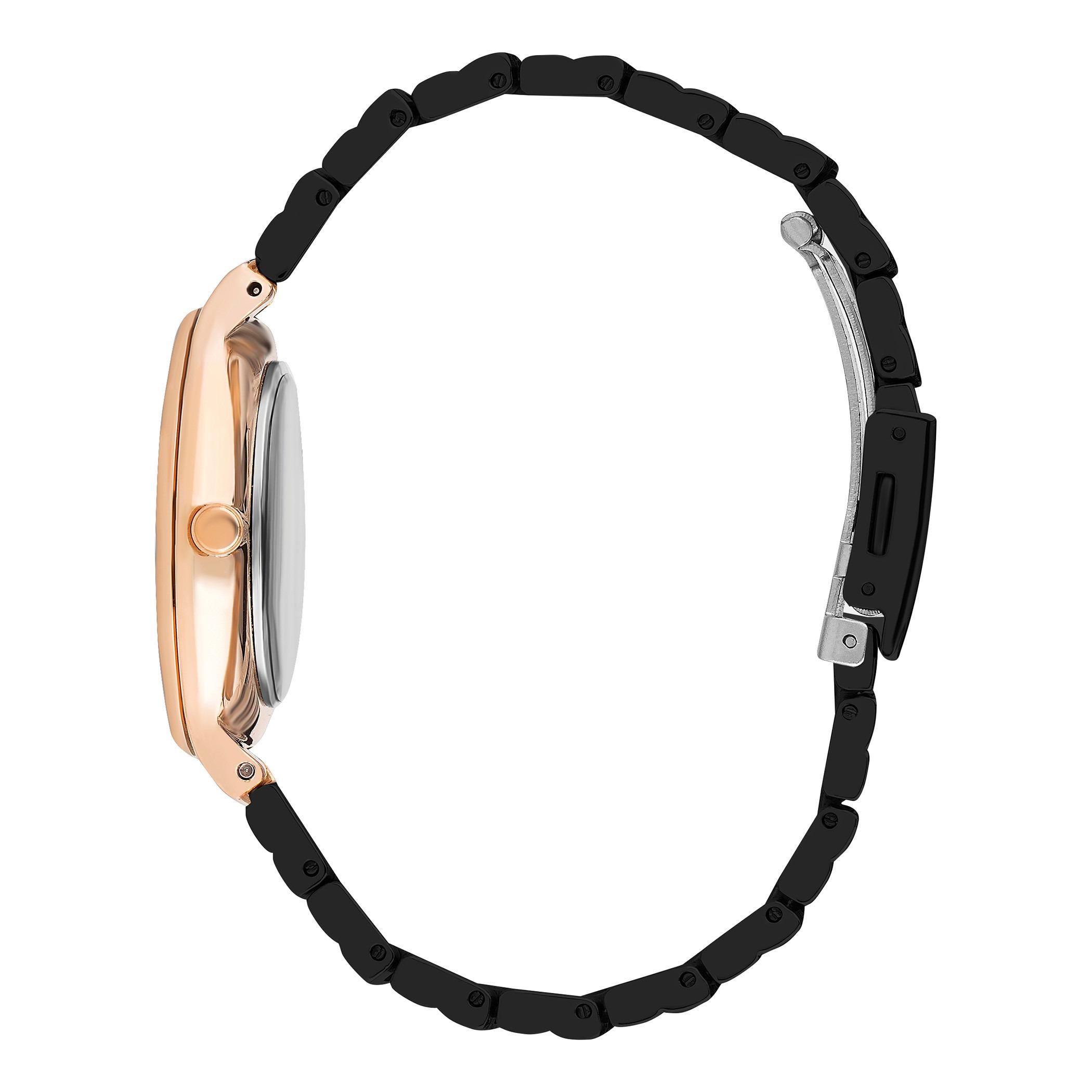  LC07342.430-ساعة أنالوج من لي كوبر بمينا أسود للنساء -women-watchesandjewellery-watches-image-2