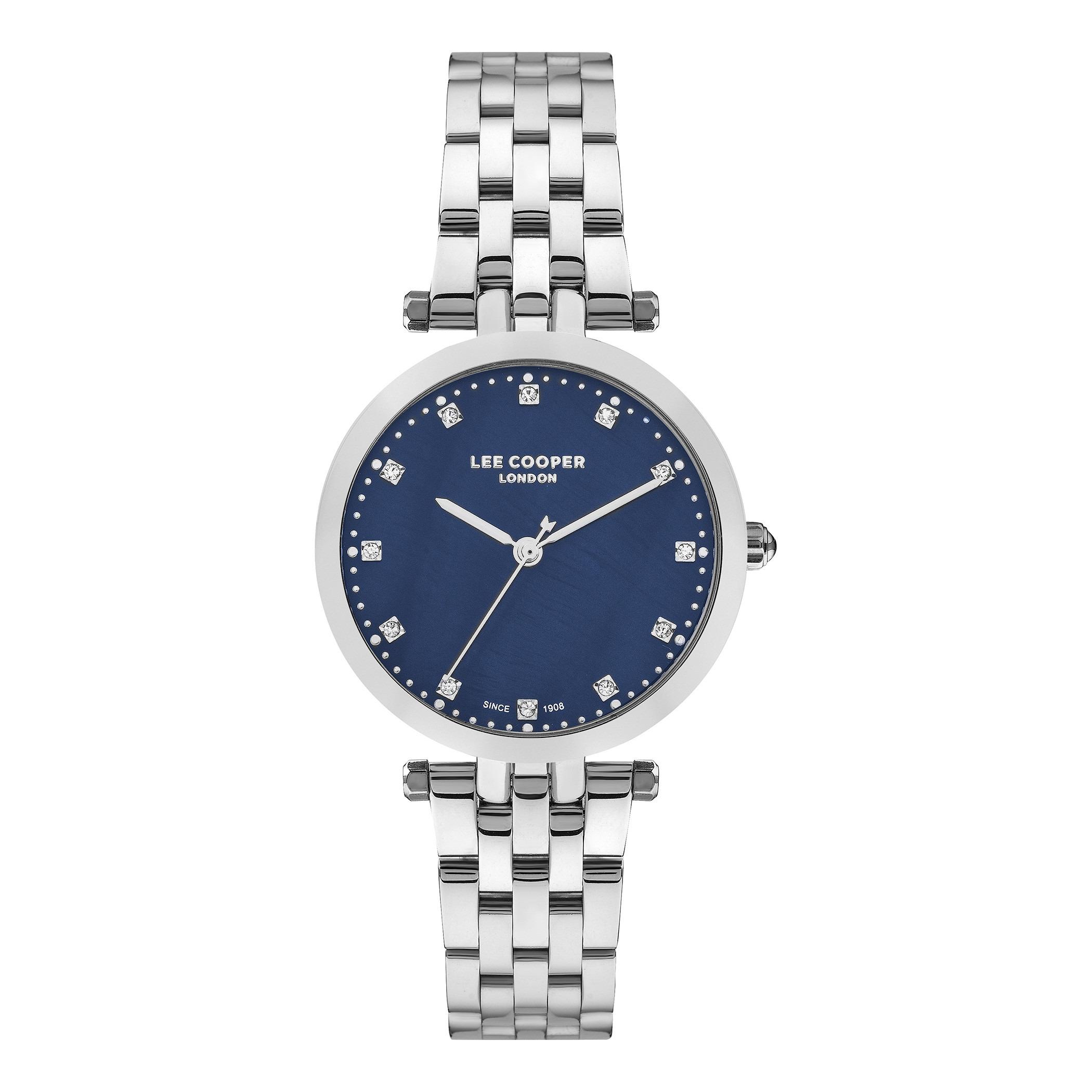  LC07411.390-ساعة أنالوج من لي كوبر بمينا أزرق غامق للنساء -women-watchesandjewellery-watches-image-1