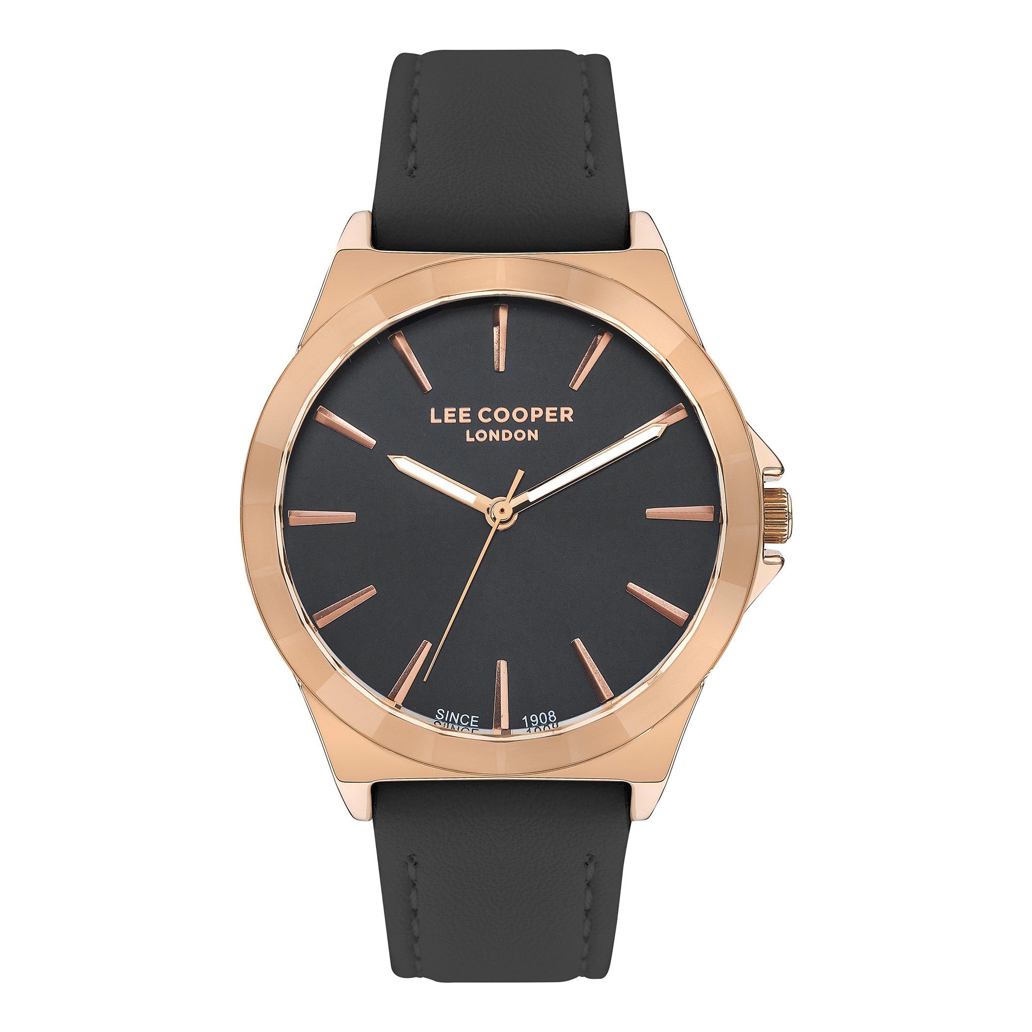 LC07347.451-ساعة أنالوج من لي كوبر بمينا أسود للنساء -women-watchesandjewellery-watches-image-1
