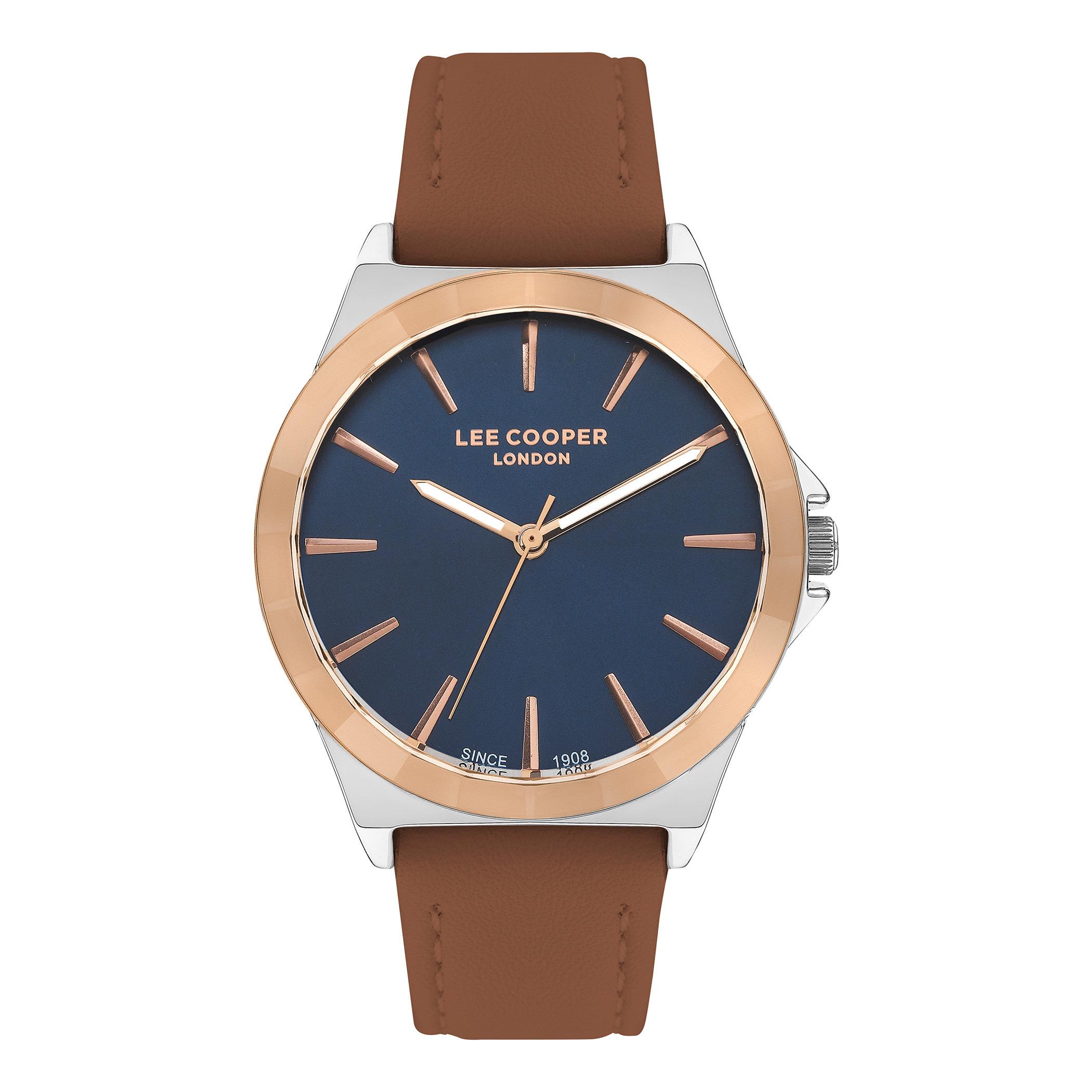  LC07347.592-ساعة أنالوج من لي كوبر بمينا أزرق غامق للنساء -women-watchesandjewellery-watches-image-1