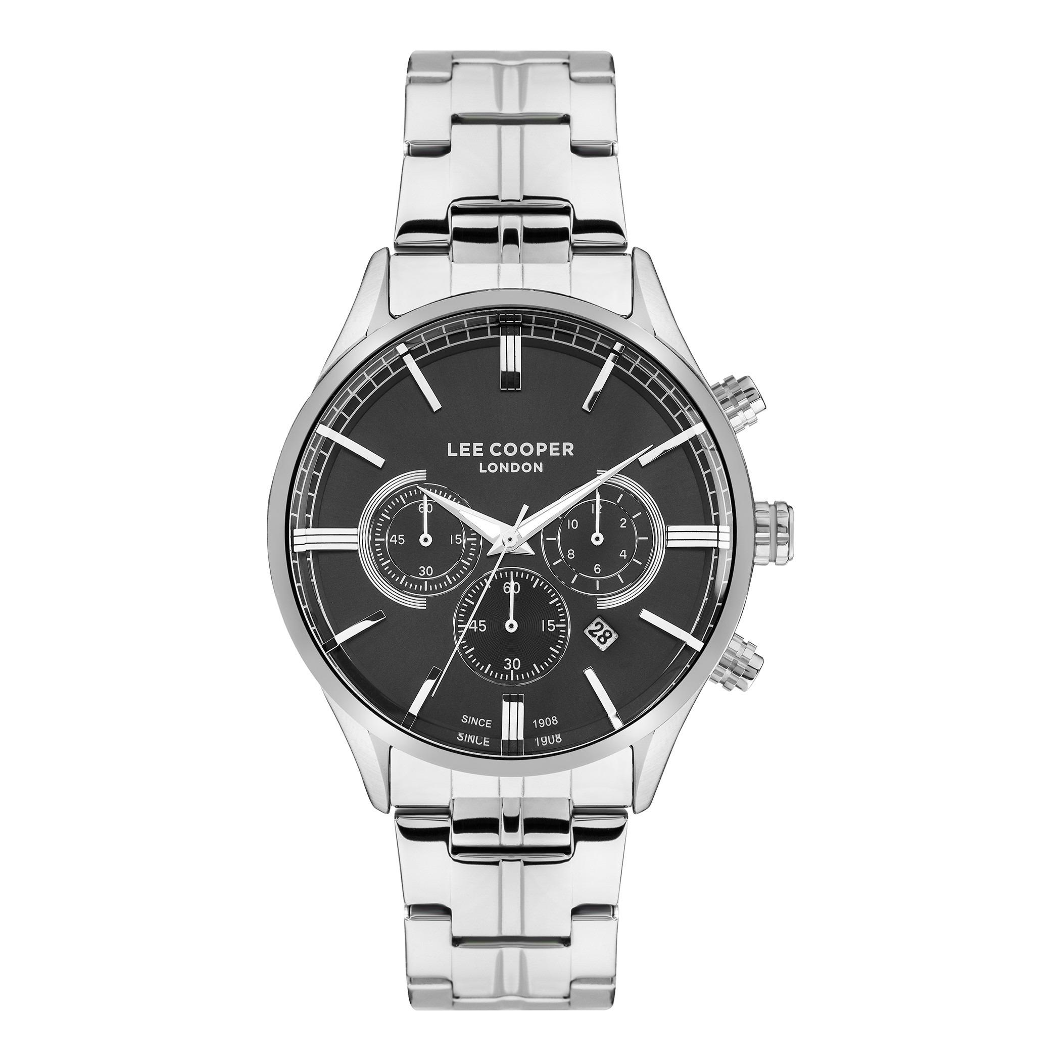  LC07367.350-ساعة كرونوغراف من لي كوبر بمينا أسود للرجال -men-watchesandjewellery-watches-image-1