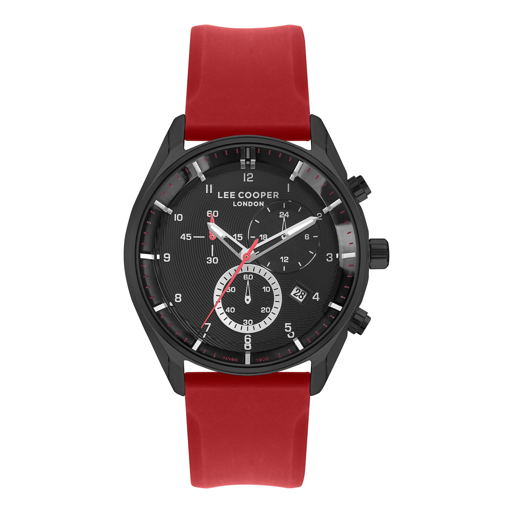  LC07350.058-ساعة كرونوغراف من لي كوبر بمينا أسود للرجال -men-watchesandjewellery-watches-image-1