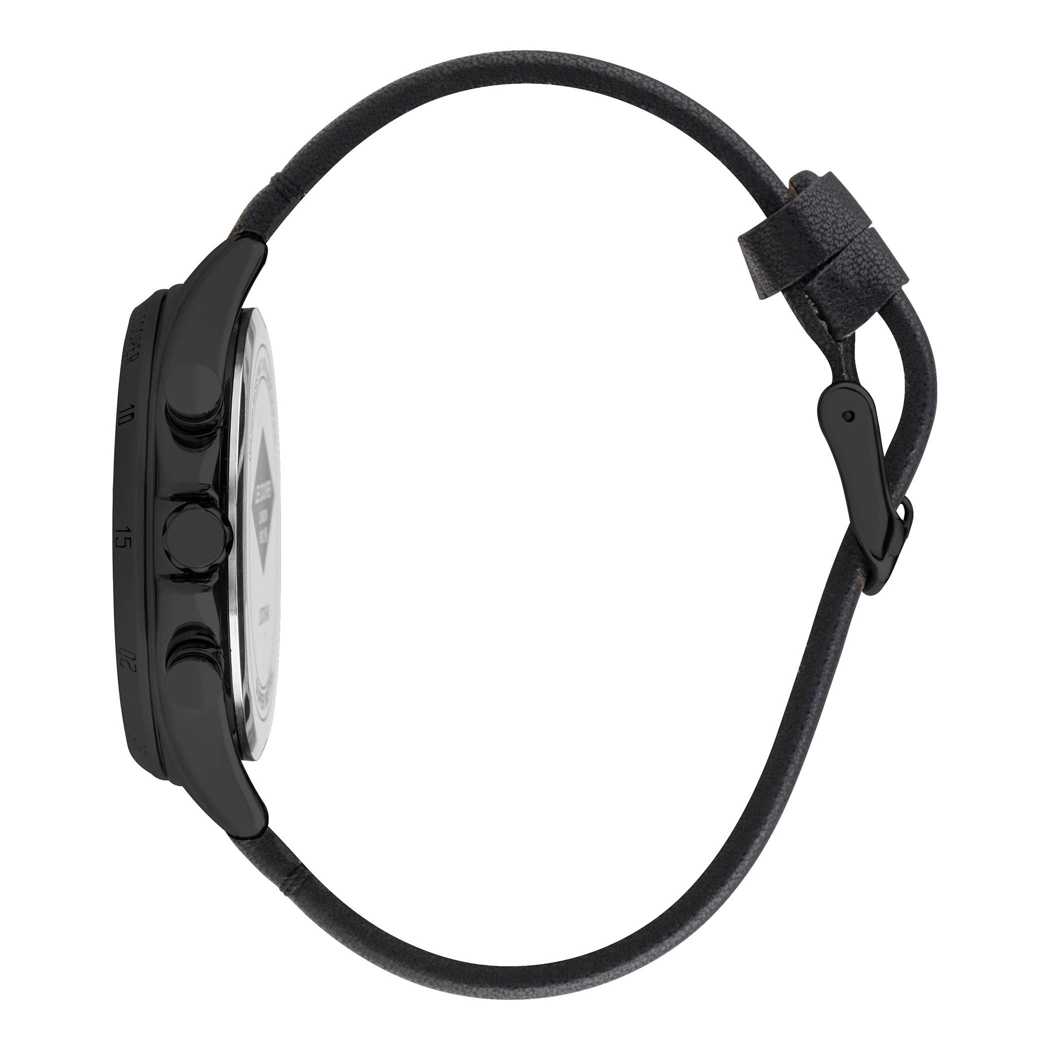  LC07376.651-ساعة كرونوغراف من لي كوبر بمينا أسود للرجال -men-watchesandjewellery-watches-image-2