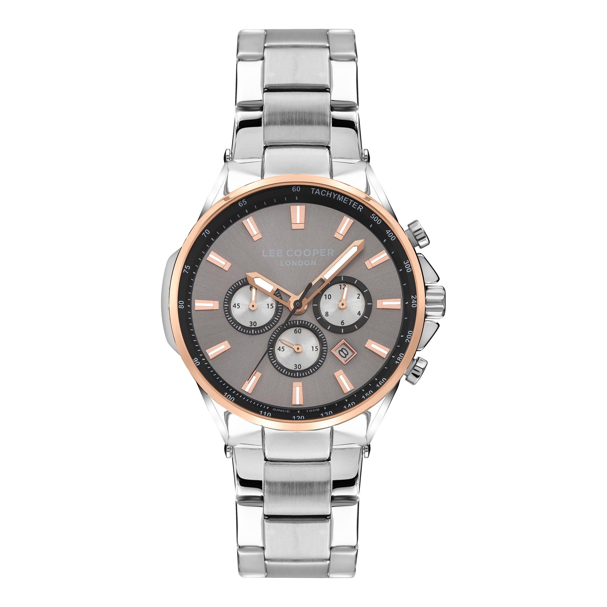  LC07381.550-ساعة كرونوغراف من لي كوبر بمينا رمادي للرجال -men-watchesandjewellery-watches-image-1