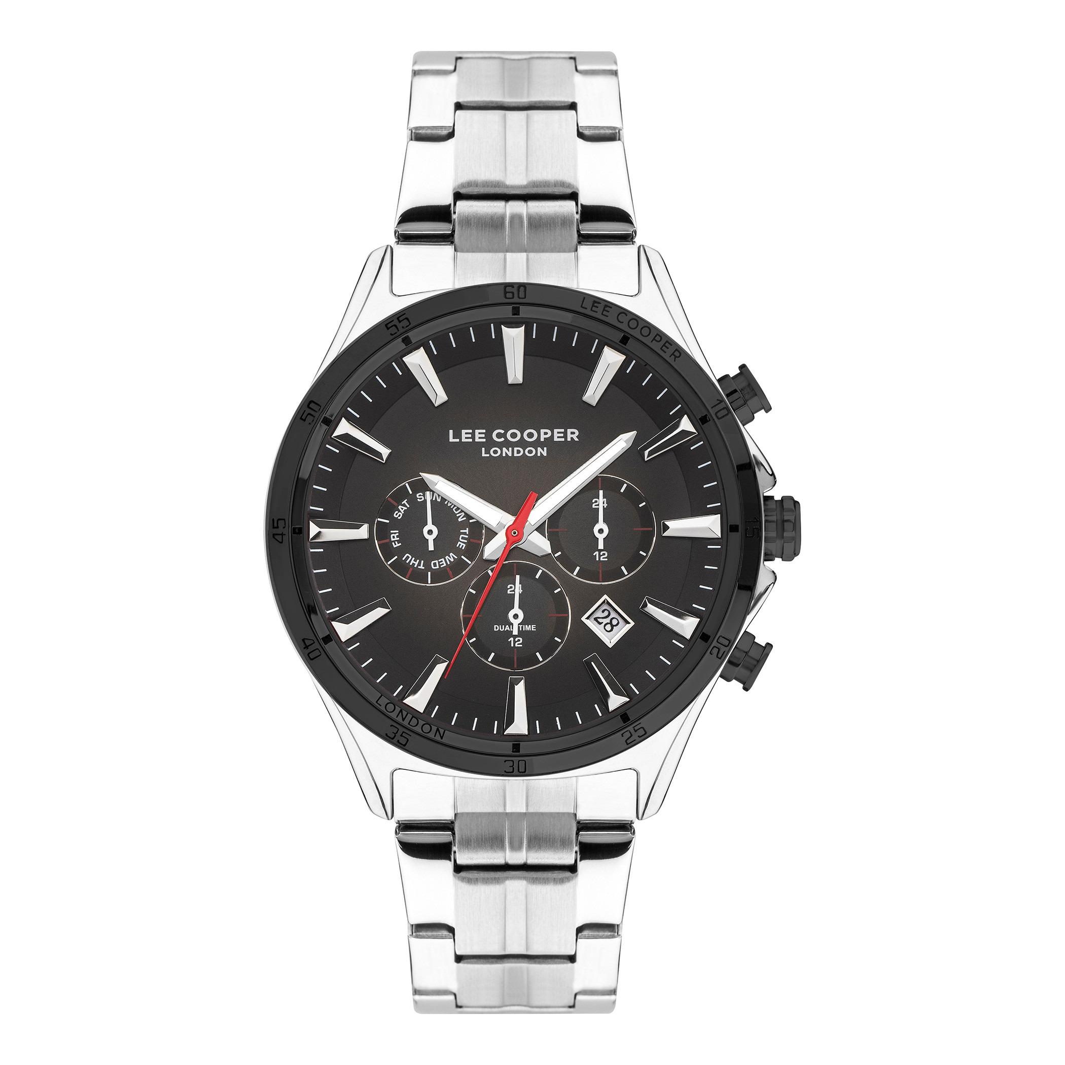  LC07375.350-ساعة كرونوغراف من لي كوبر بمينا أسود للرجال -men-watchesandjewellery-watches-image-1