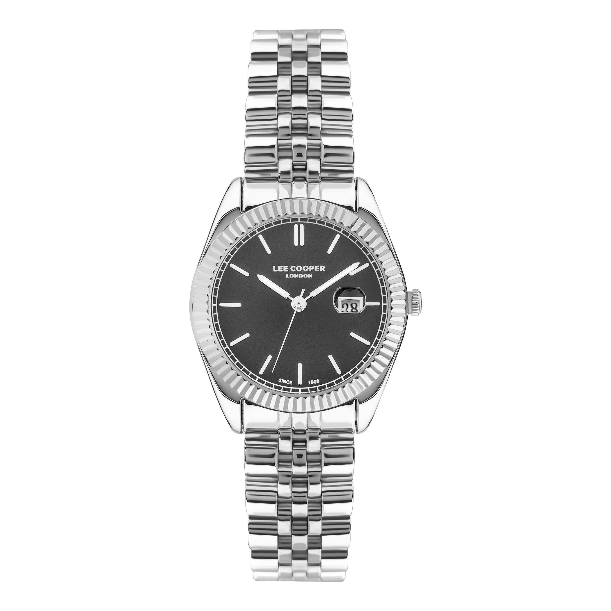  LC07326.350-ساعة أنالوج من لي كوبر بمينا أسود للنساء -women-watchesandjewellery-watches-image-1