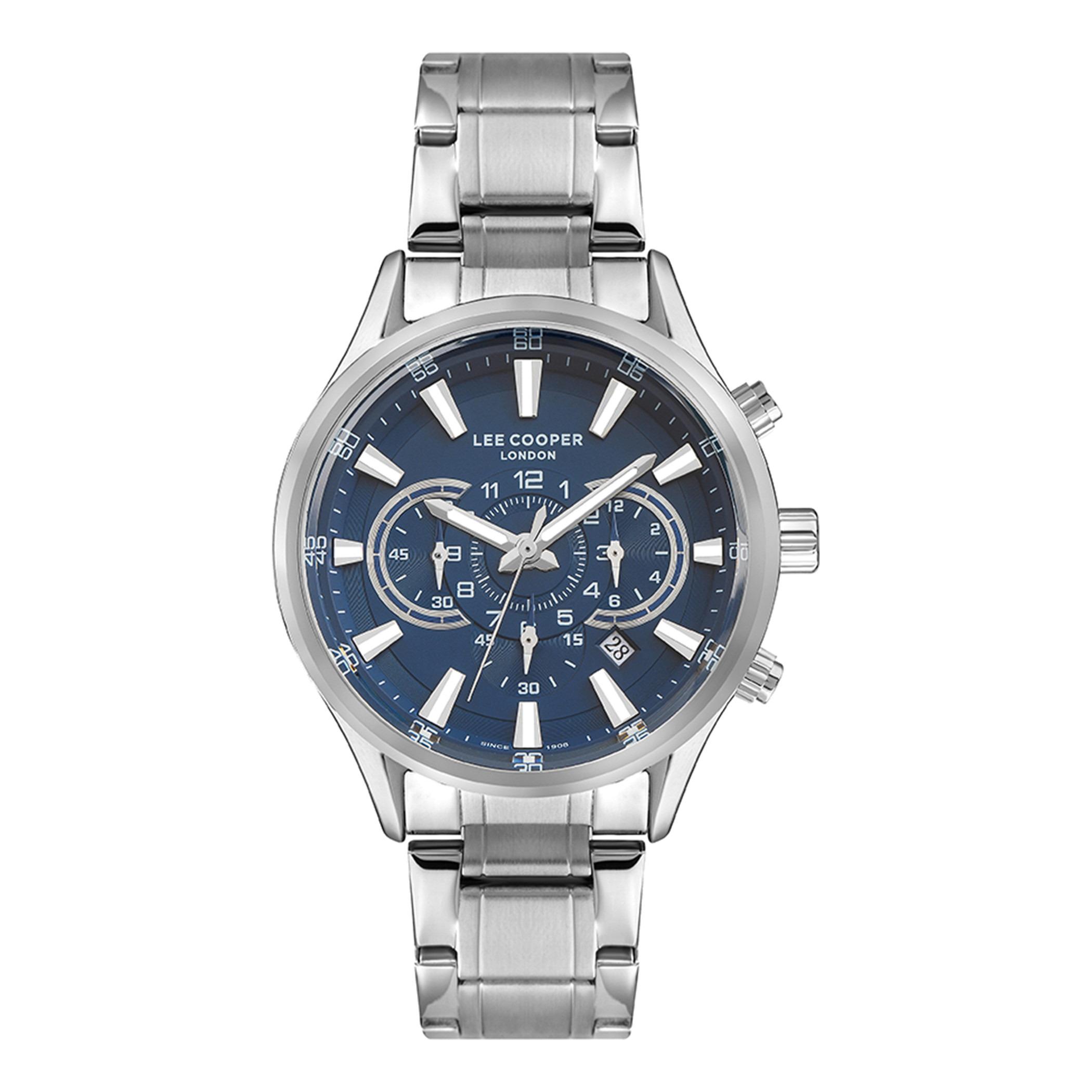  LC07417.390-ساعة كرونوغراف من لي كوبر بمينا أزرق غامق للرجال -men-watchesandjewellery-watches-image-1