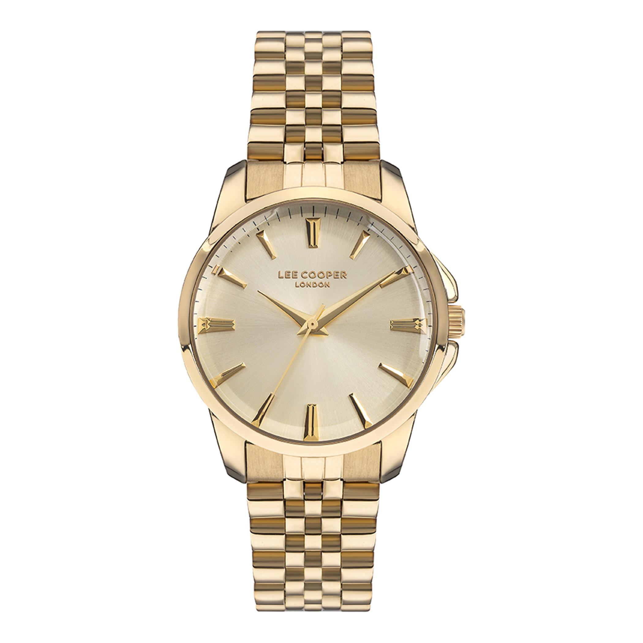  LC07420.110-ساعة أنالوج من لي كوبر بمينا ذهبي للنساء -women-watchesandjewellery-watches-image-1