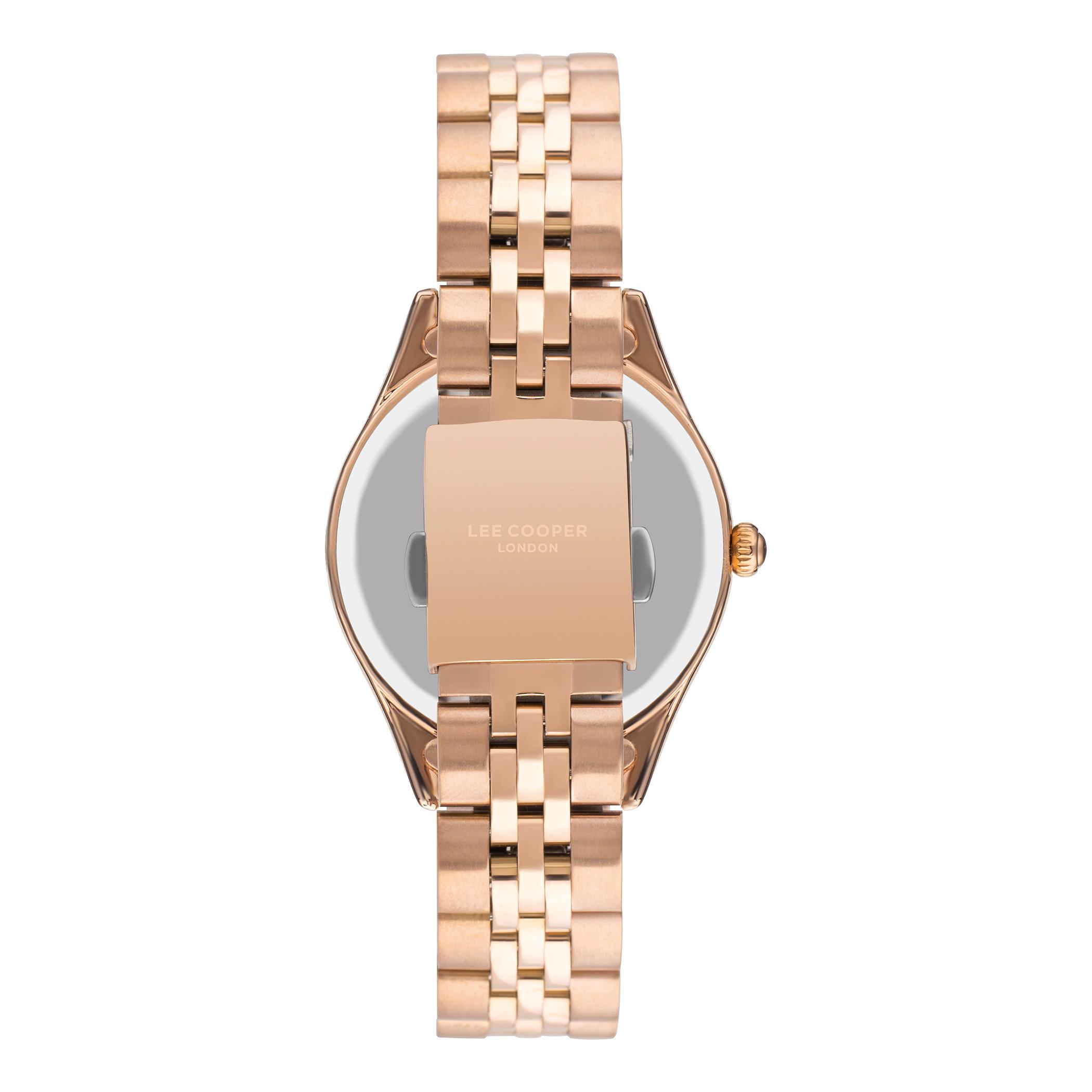  LC07333.410-ساعة أنالوج من لي كوبر بمينا ذهبي وردي للنساء -women-watchesandjewellery-watches-image-3