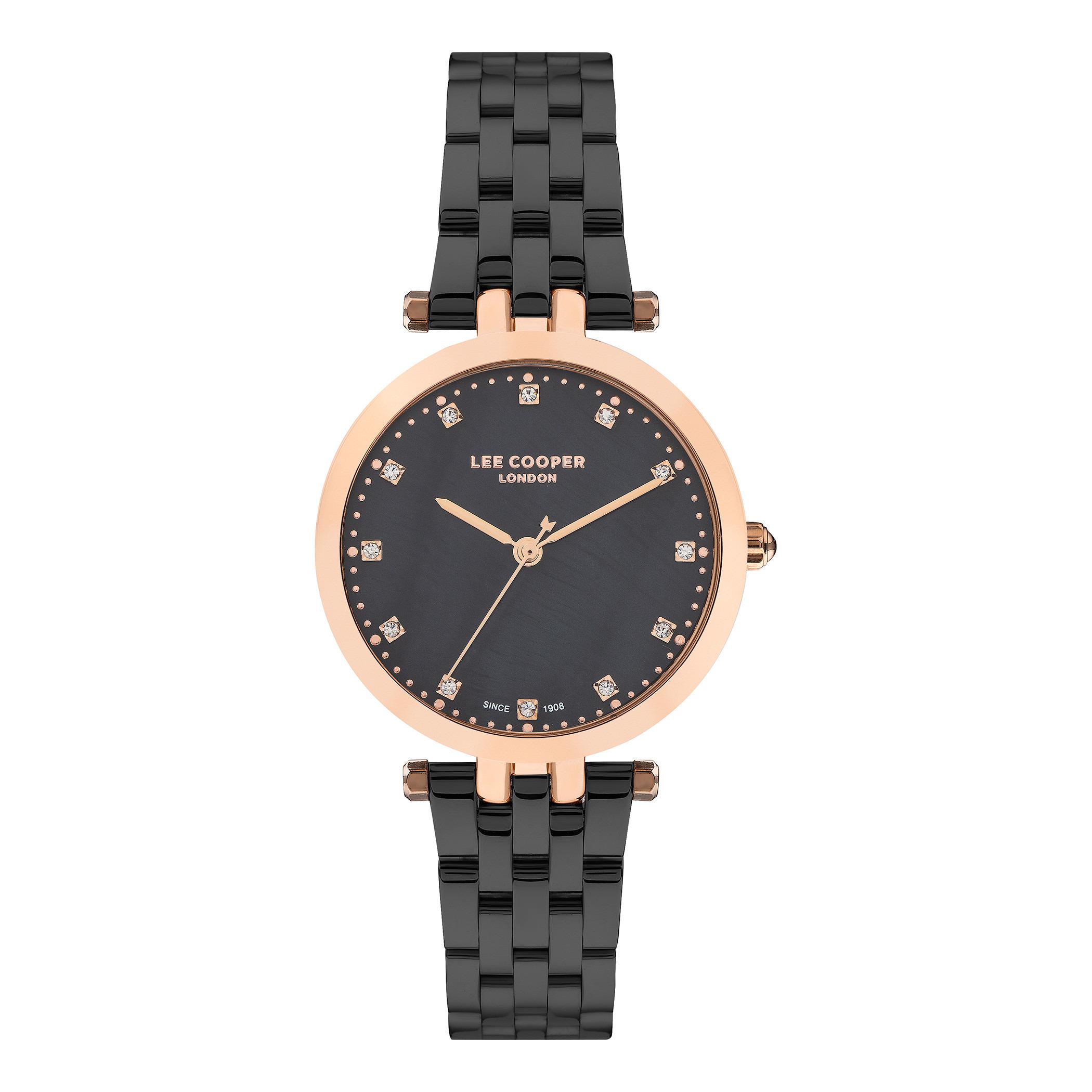  LC07411.460-ساعة أنالوج من لي كوبر بمينا غون ميتال للنساء -women-watchesandjewellery-watches-image-1