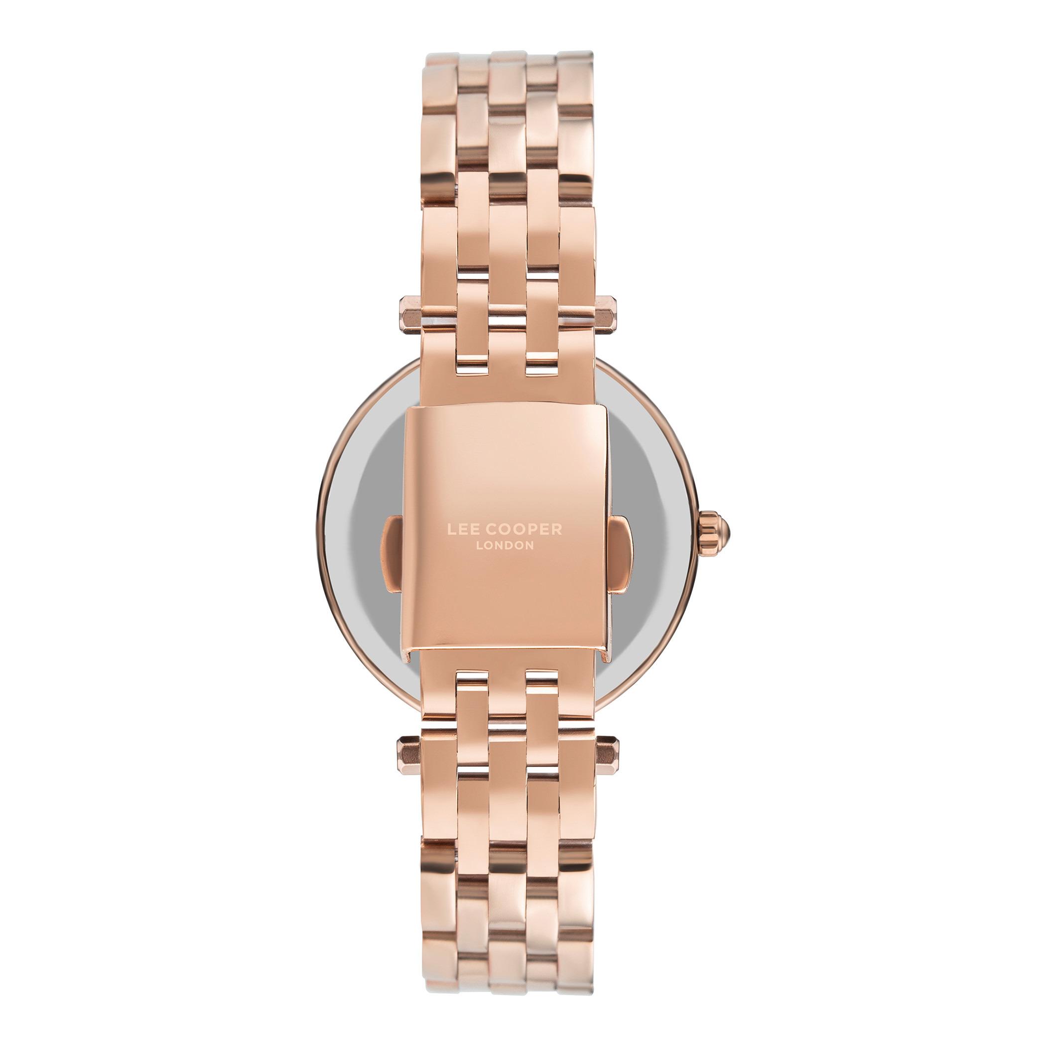  LC07411.410-ساعة أنالوج من لي كوبر بمينا ذهبي وردي للنساء -women-watchesandjewellery-watches-image-3