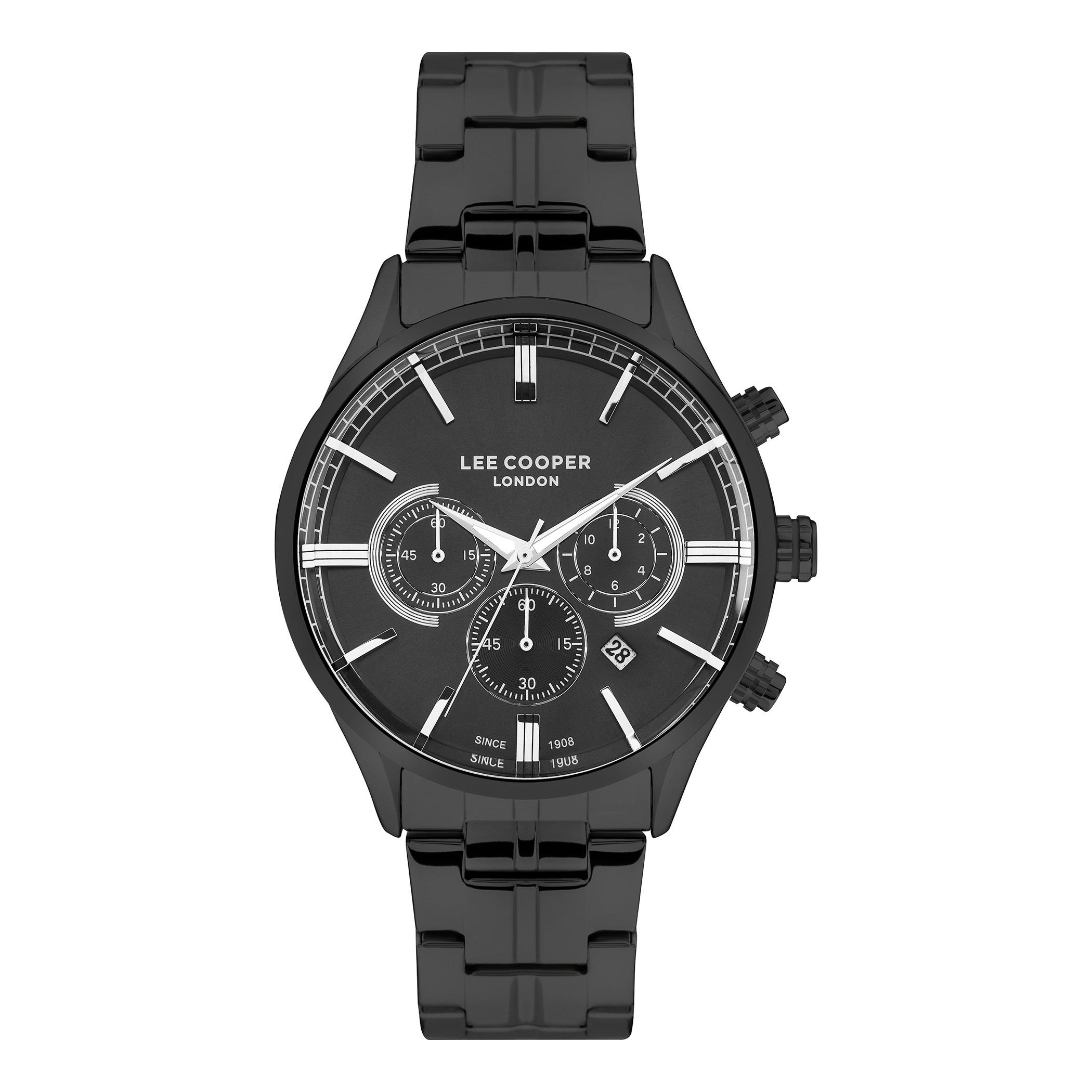 LC07367.650-ساعة كرونوغراف من لي كوبر بمينا أسود للرجال -men-watchesandjewellery-watches-image-1