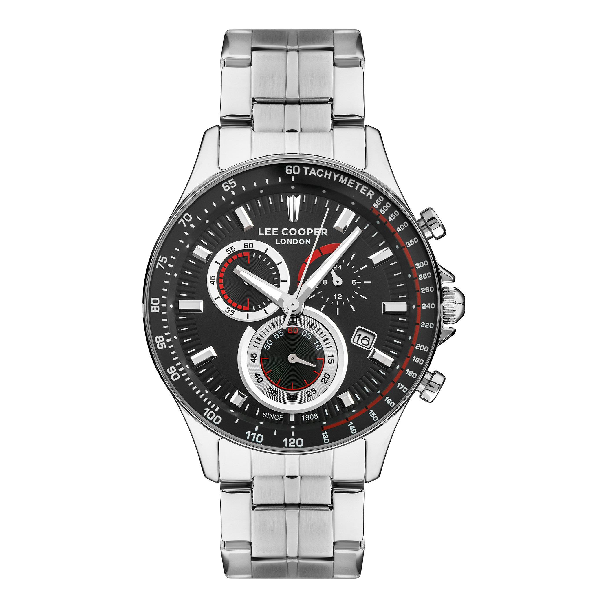  LC07403.350-ساعة كرونوغراف من لي كوبر بمينا أسود للرجال -men-watchesandjewellery-watches-image-1