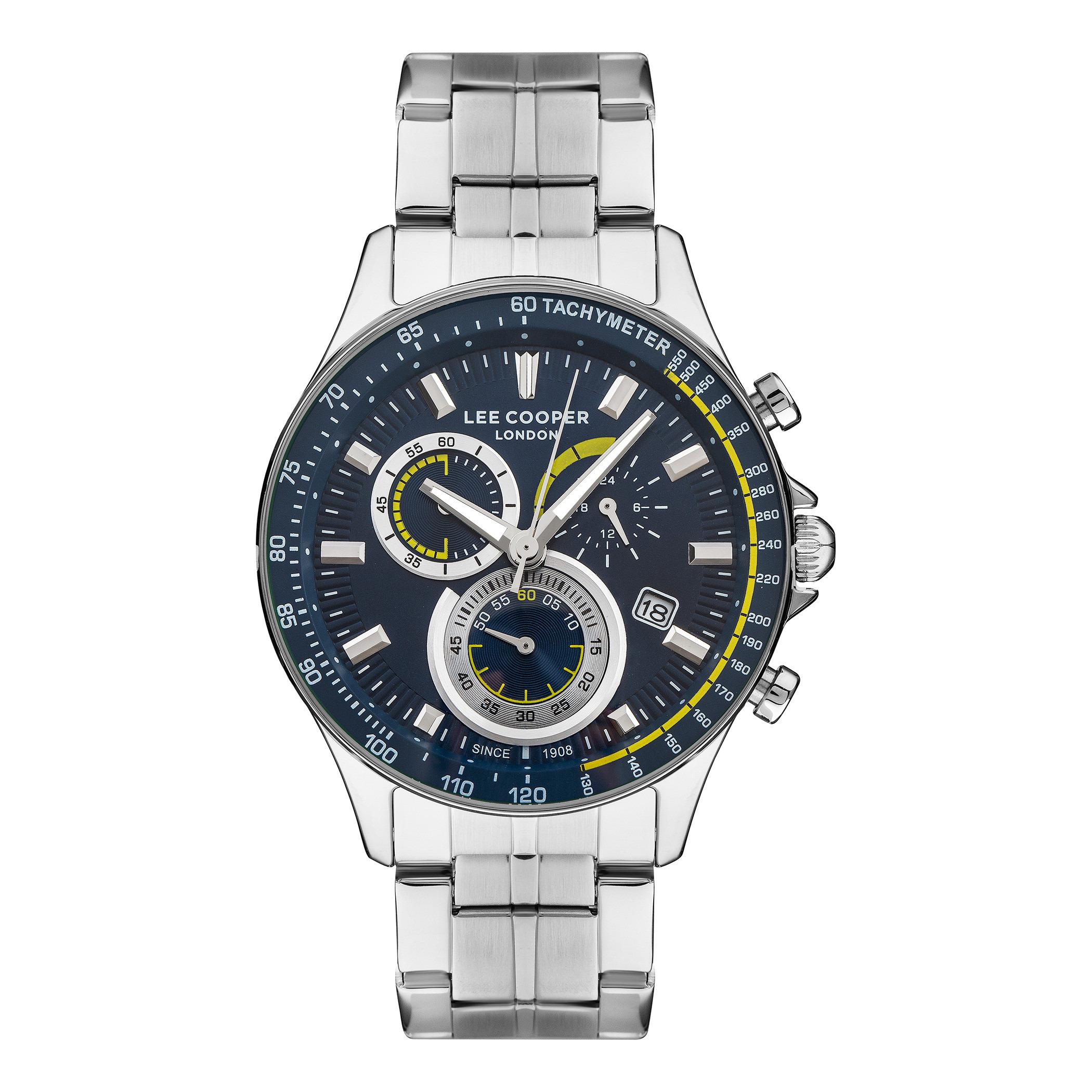  LC07403.390-ساعة كرونوغراف من لي كوبر بمينا أزرق غامق للرجال -men-watchesandjewellery-watches-image-1