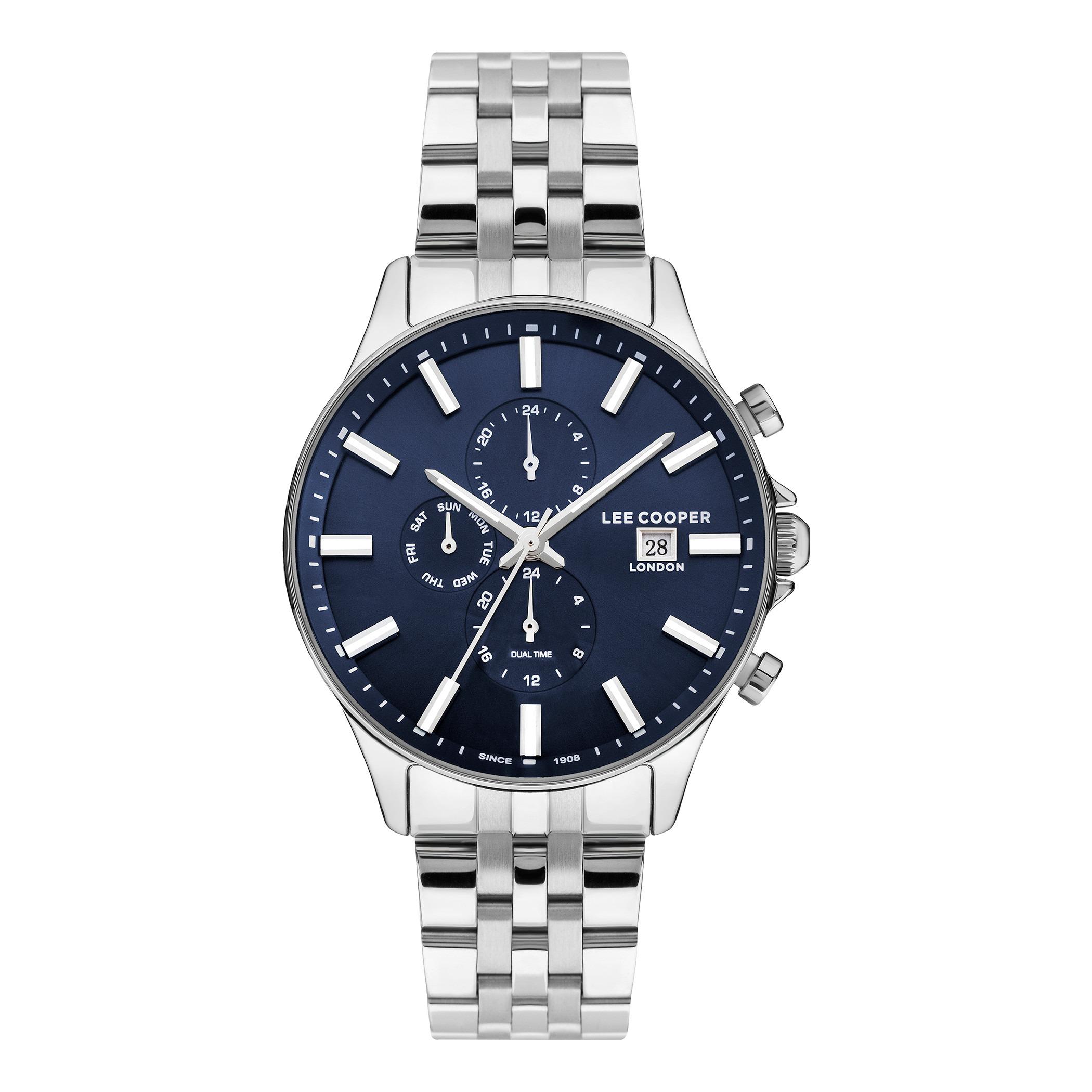  LC07380.350-ساعة كرونوغراف من لي كوبر بمينا أزرق غامق للرجال -men-watchesandjewellery-watches-image-1